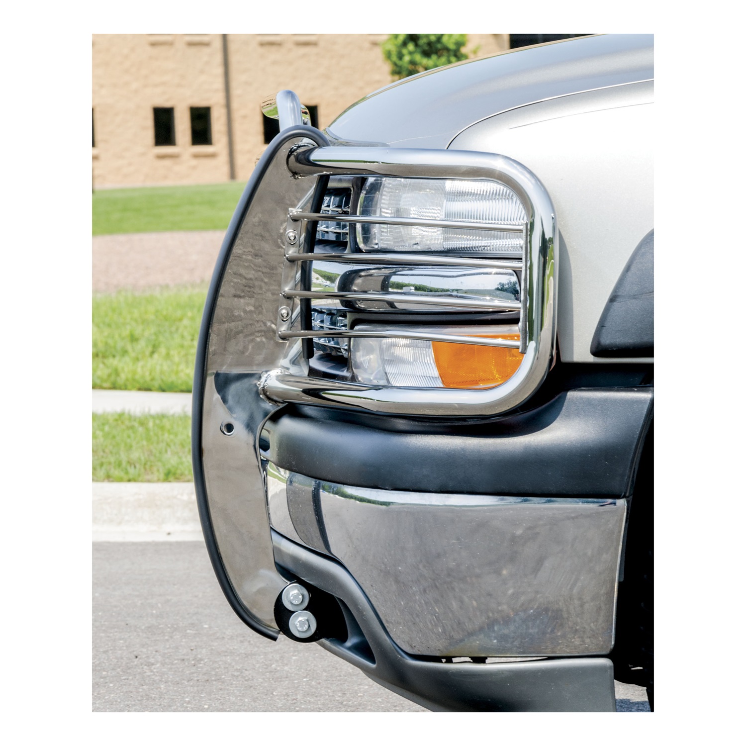 Polished Stainless Grille Guard, Select Chevy Silverado 1500, Suburban, Tahoe 4043-2