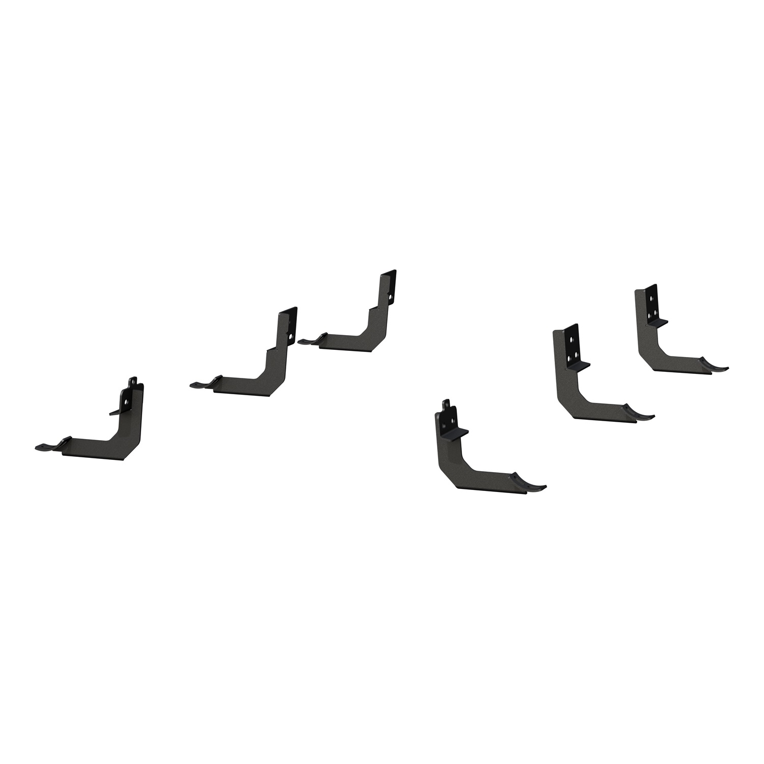 4" Black Steel Oval Side Bars, Select Dodge, Ram 1500 S225040