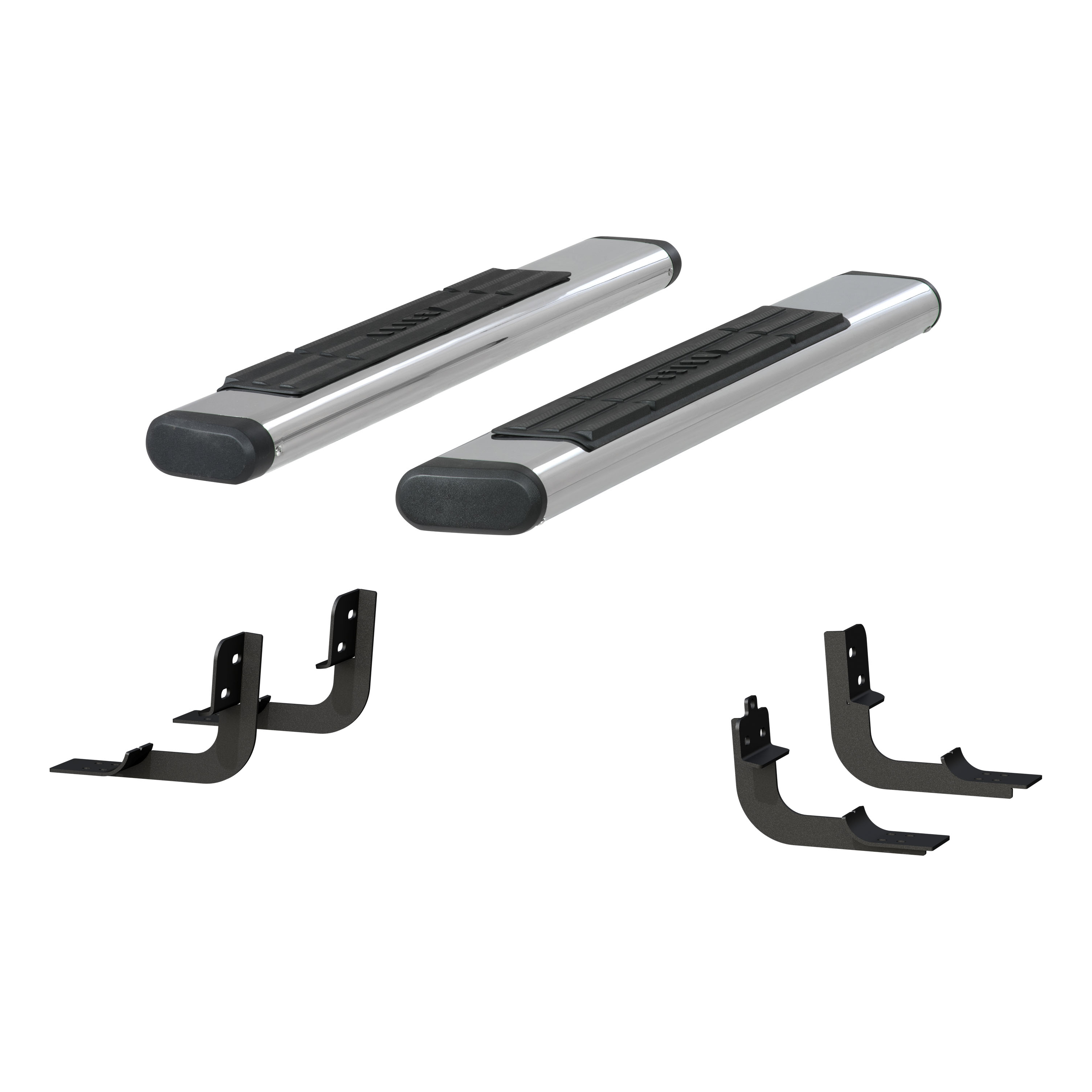 6" x 53" Polished Stainless Oval Side Bars, Select Ram 1500, 2500, 3500 4444043