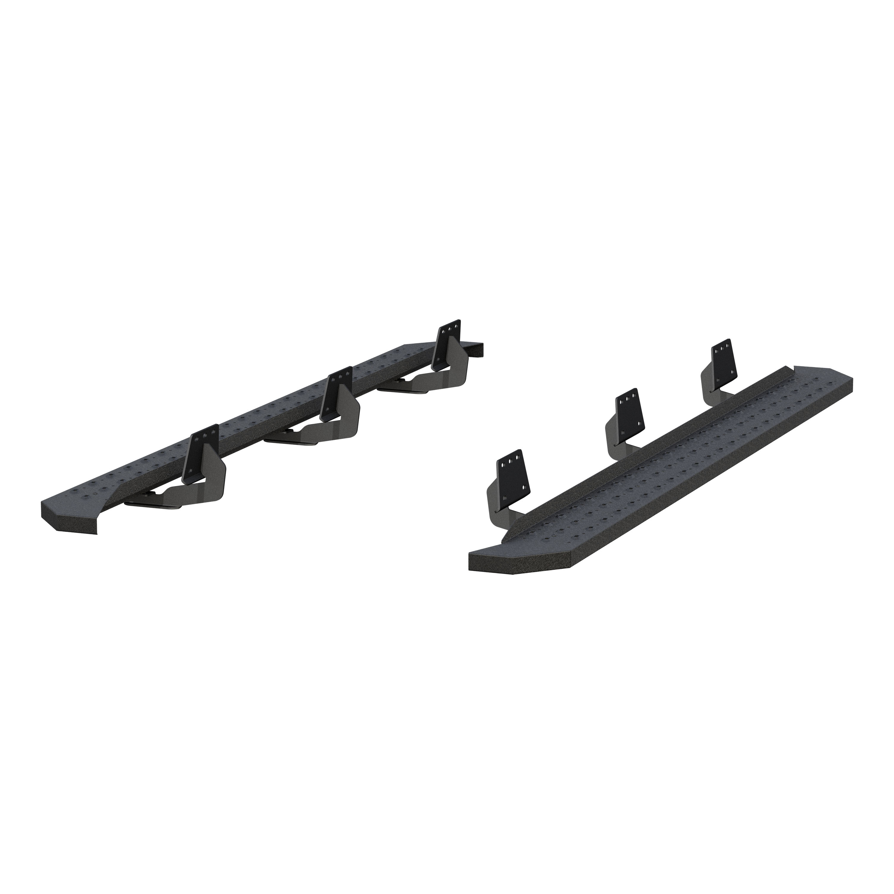 RidgeStep 6-1/2" x 91" Black Steel Running Boards, Select Ram 1500 Crew Cab 2055549