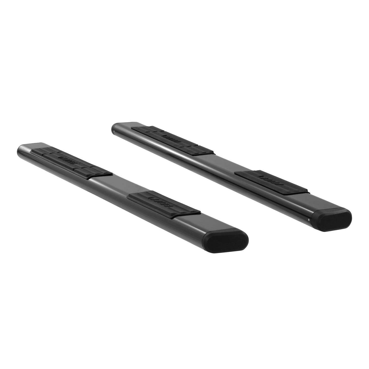 6" x 91" Black Aluminum Oval Side Bars (No Brackets) B2891