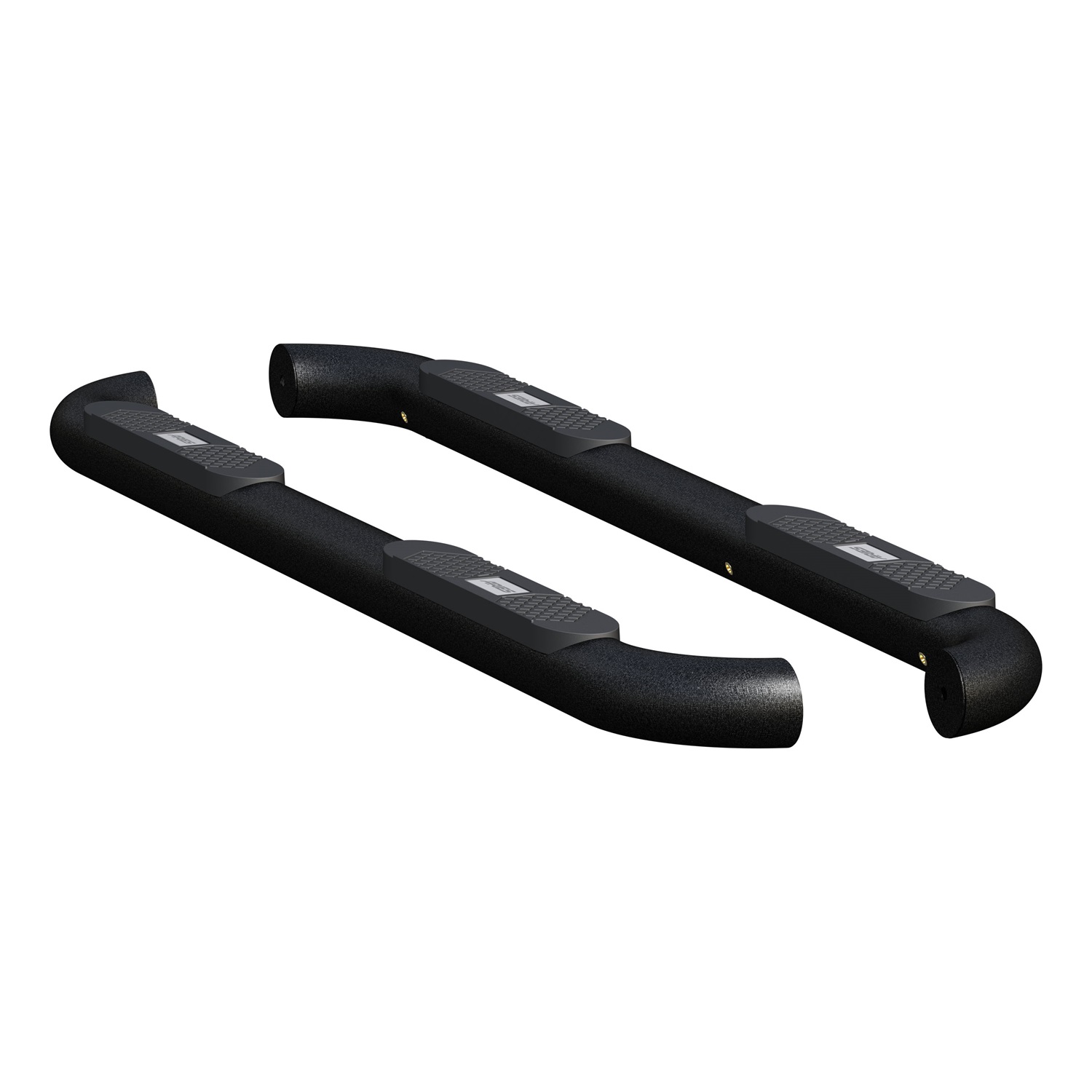 Big Step 4" Black Aluminum Round Side Bars, Select Nissan Titan, XD AL239042