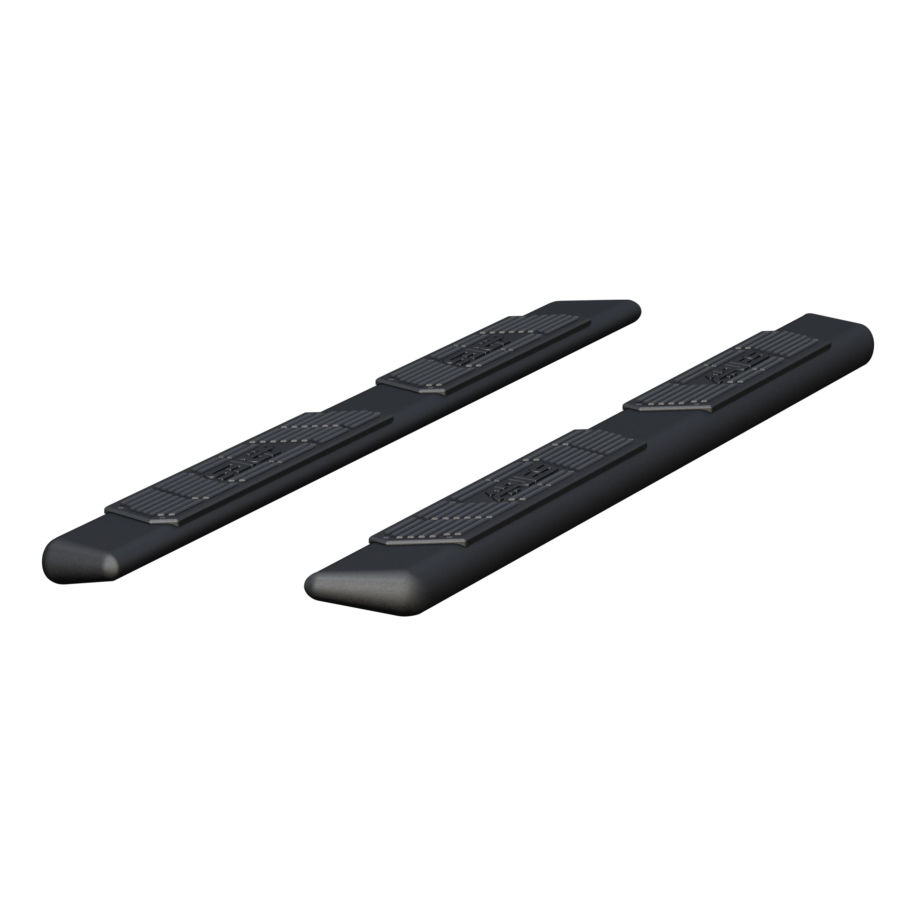 AscentStep 5-1/2" x 75" Black Steel Running Boards (No Brackets) 2057975