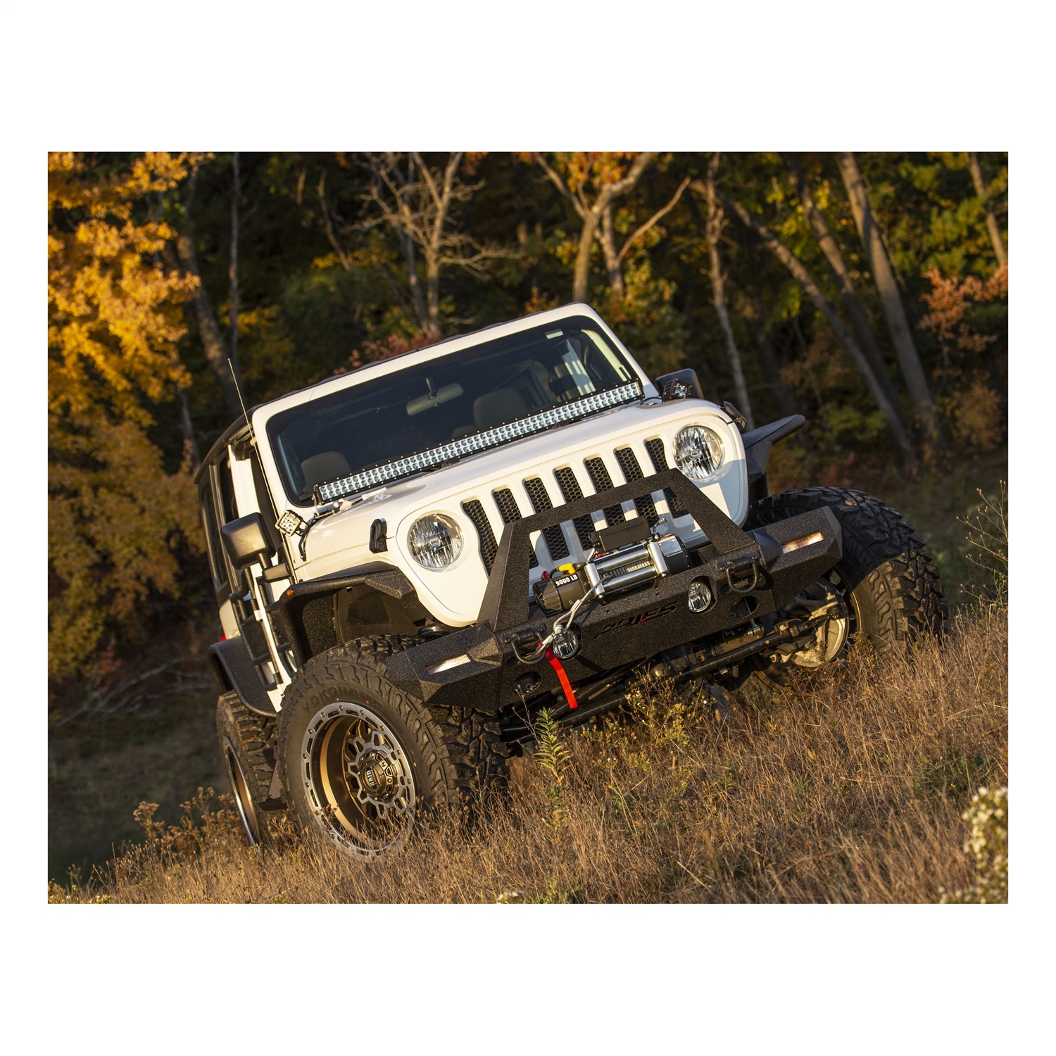 TrailChaser Jeep Wrangler JL, Gladiator Steel Front Bumper (Option 9) 2082089