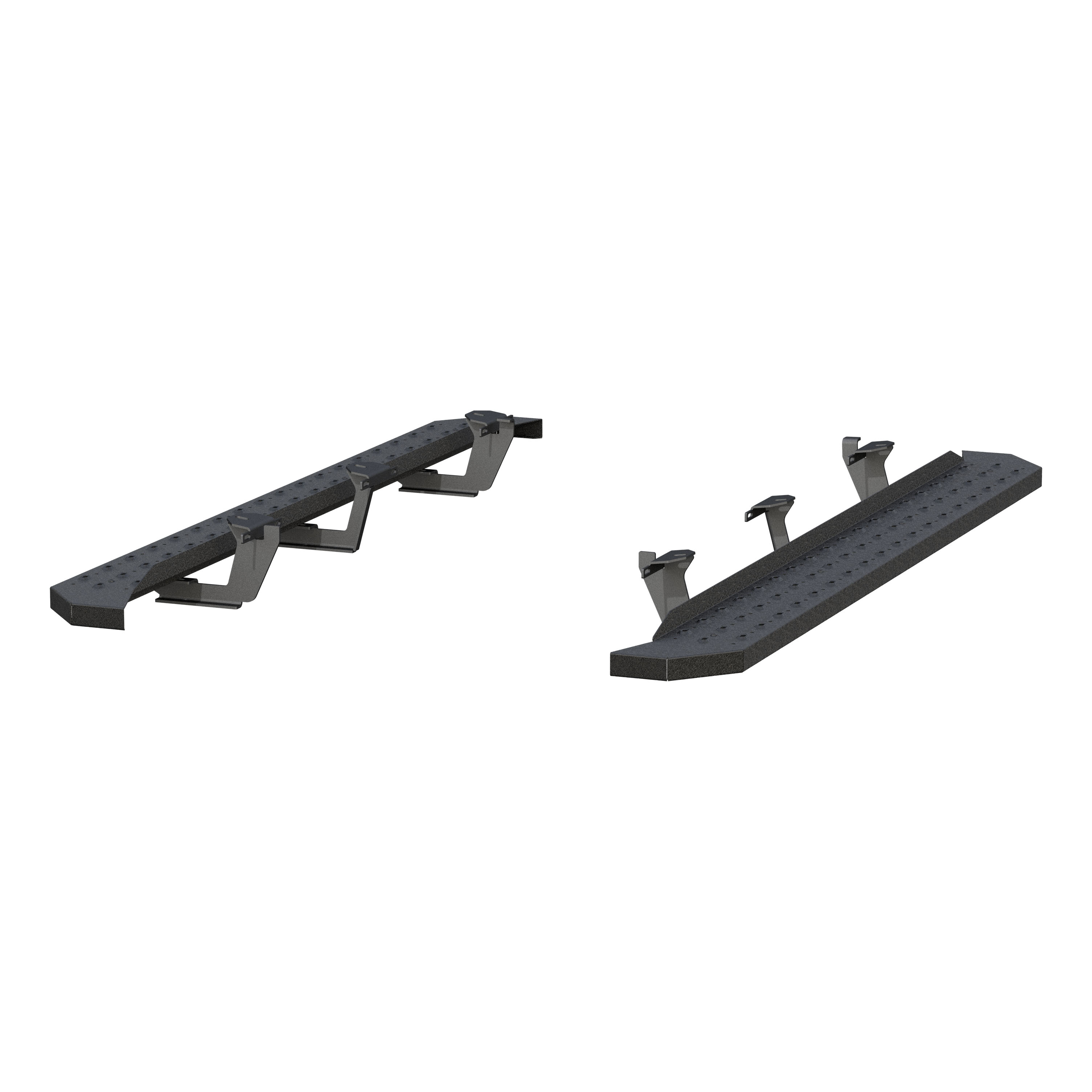 RidgeStep 6-1/2" x 75" Black Steel Running Boards, Select Dodge Durango 2055553