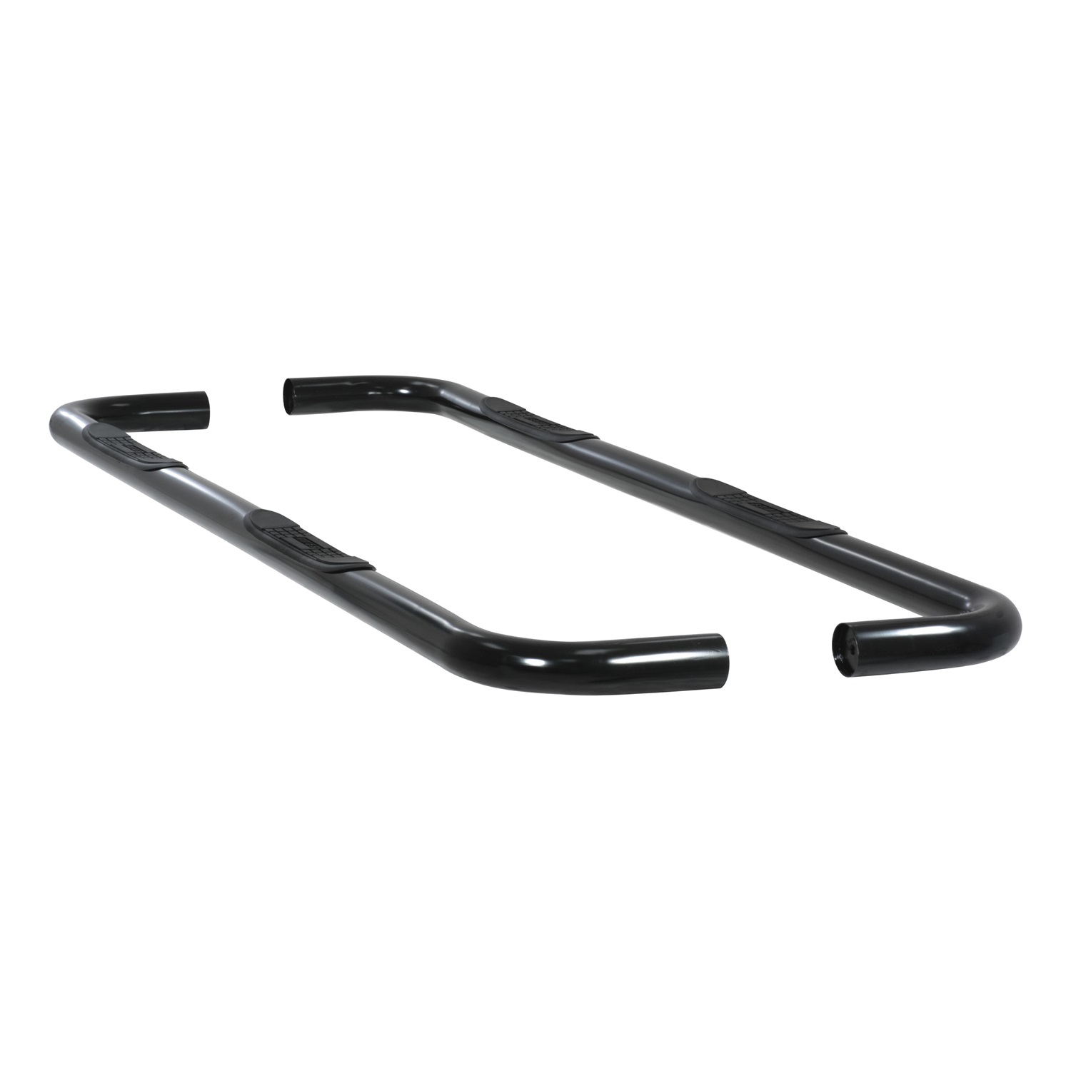 3" Round Black Steel Side Bars, Select Dodge, Ram 2500, 3500 205030