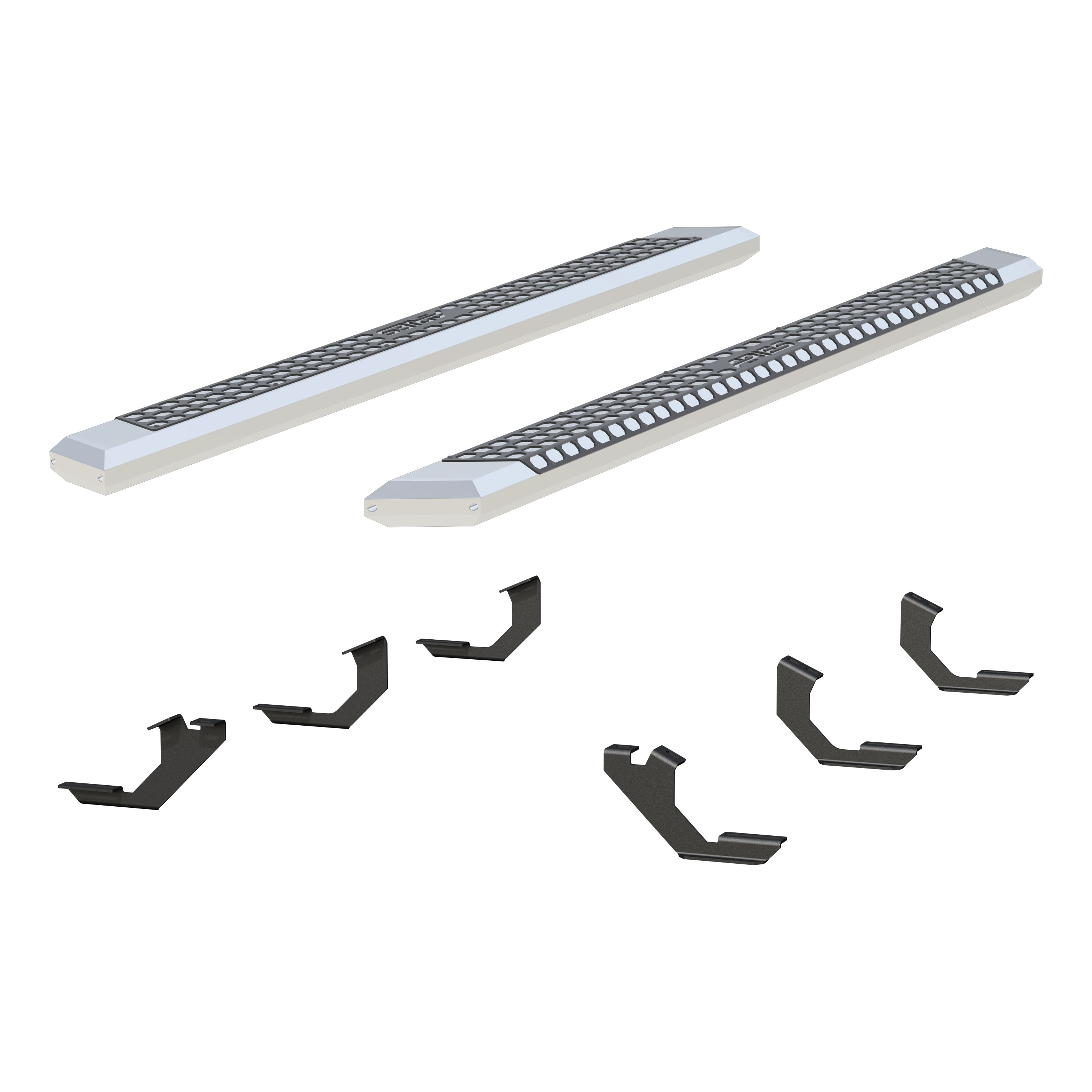 AdvantEDGE 5-1/2" x 85" Chrome Aluminum Side Bars, Select Toyota Tacoma 2555023