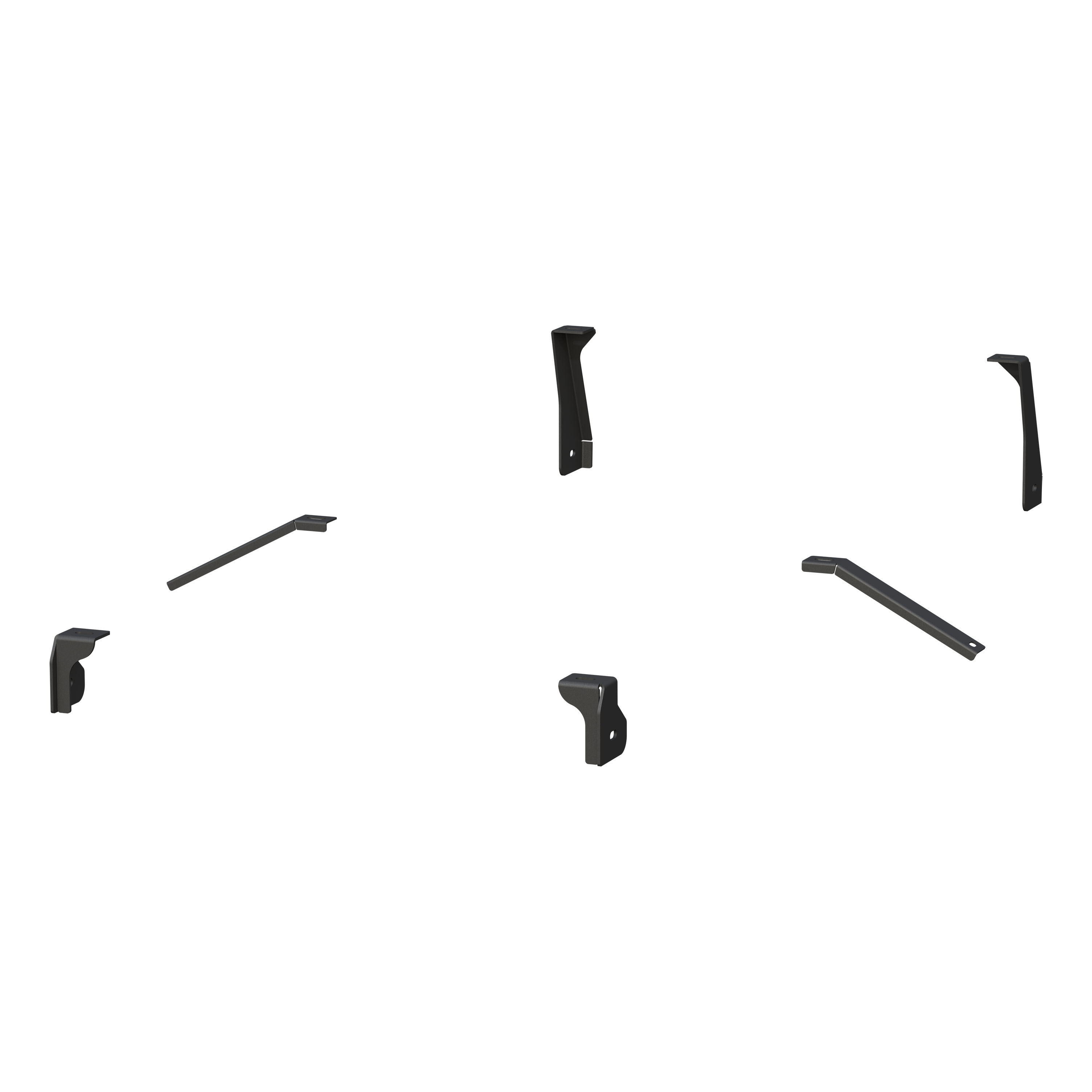 3" Round Black Stainless Side Bars, Select Chevrolet Silverado, GMC Sierra 1500 214053