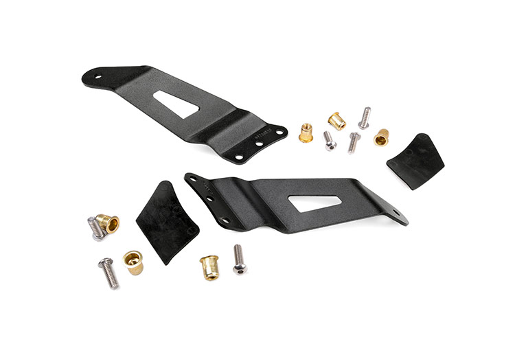 50-inch Curved LED Light Bar Upper Windshield Mounting Brackets 70521