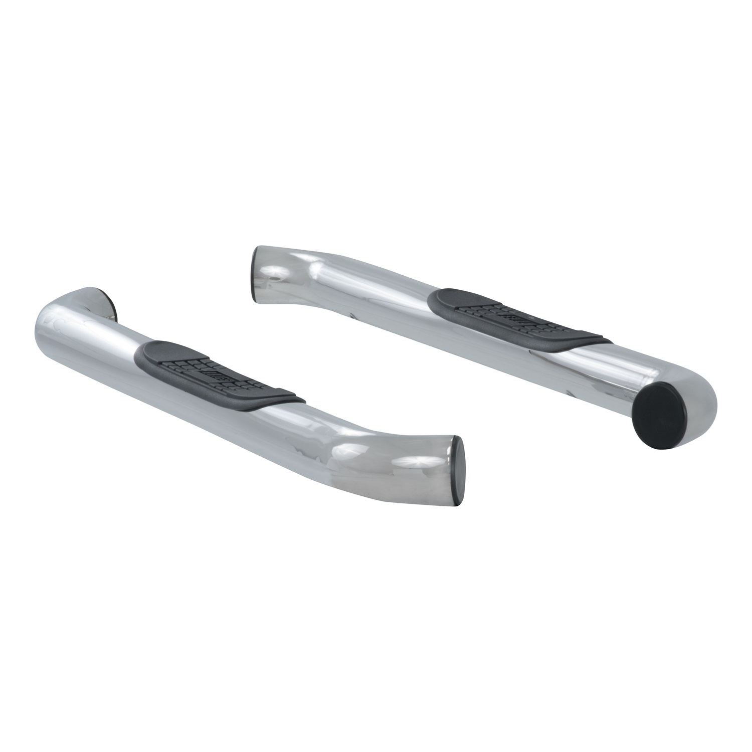 3 Round Polished Stainless Side Bars, Select Jeep Wrangler JK 35800-2