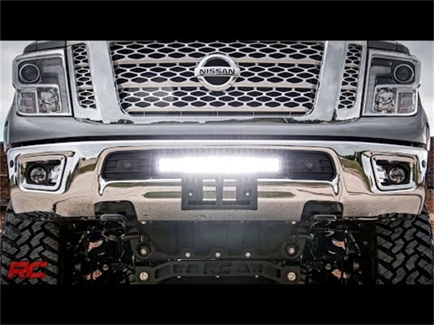 20-inch Black Series Dual Row CREE LED Light Bar & Hidden Bumper Mounts Kit 70645