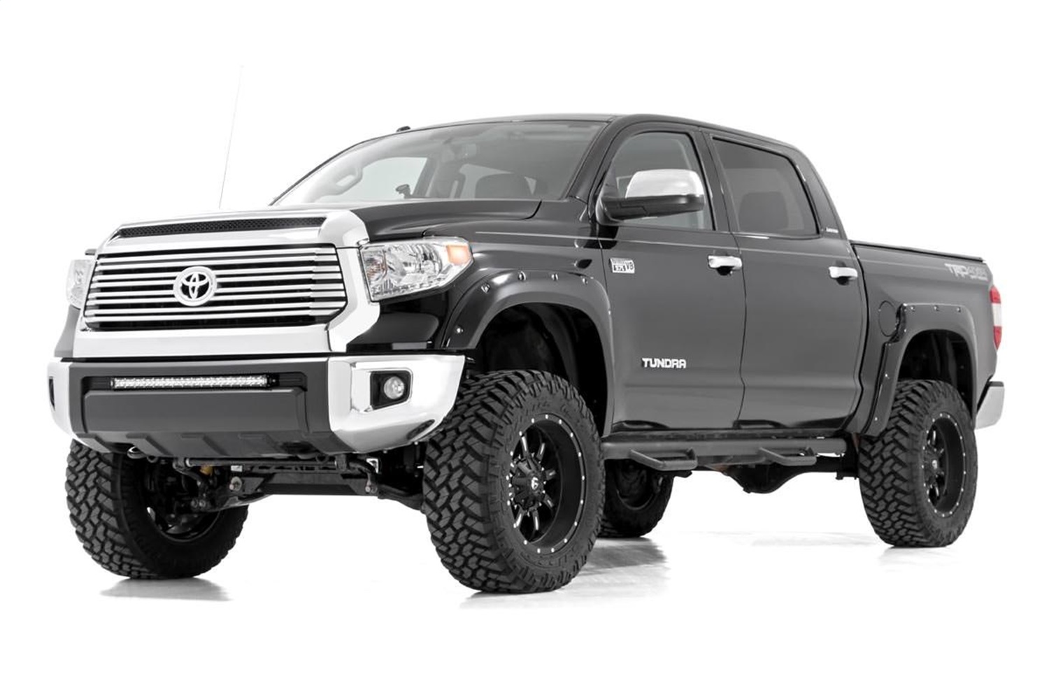 30-inch Black Series Single Row LED Light Bar & Hidden Bumper Mounts Kit 70657