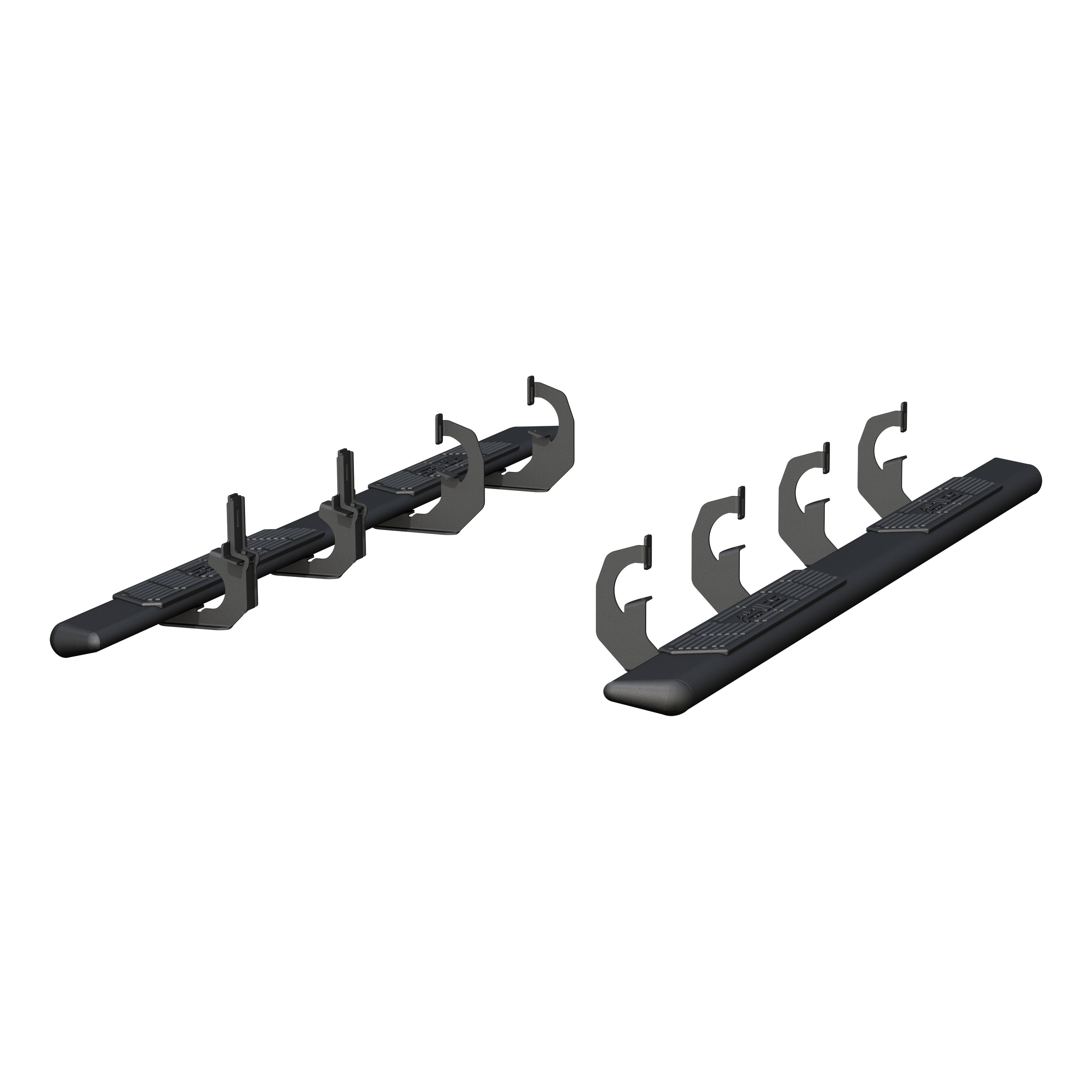 AscentStep 5-1/2" x 91" Black Steel Running Boards, Select Silverado, Sierra 2558046