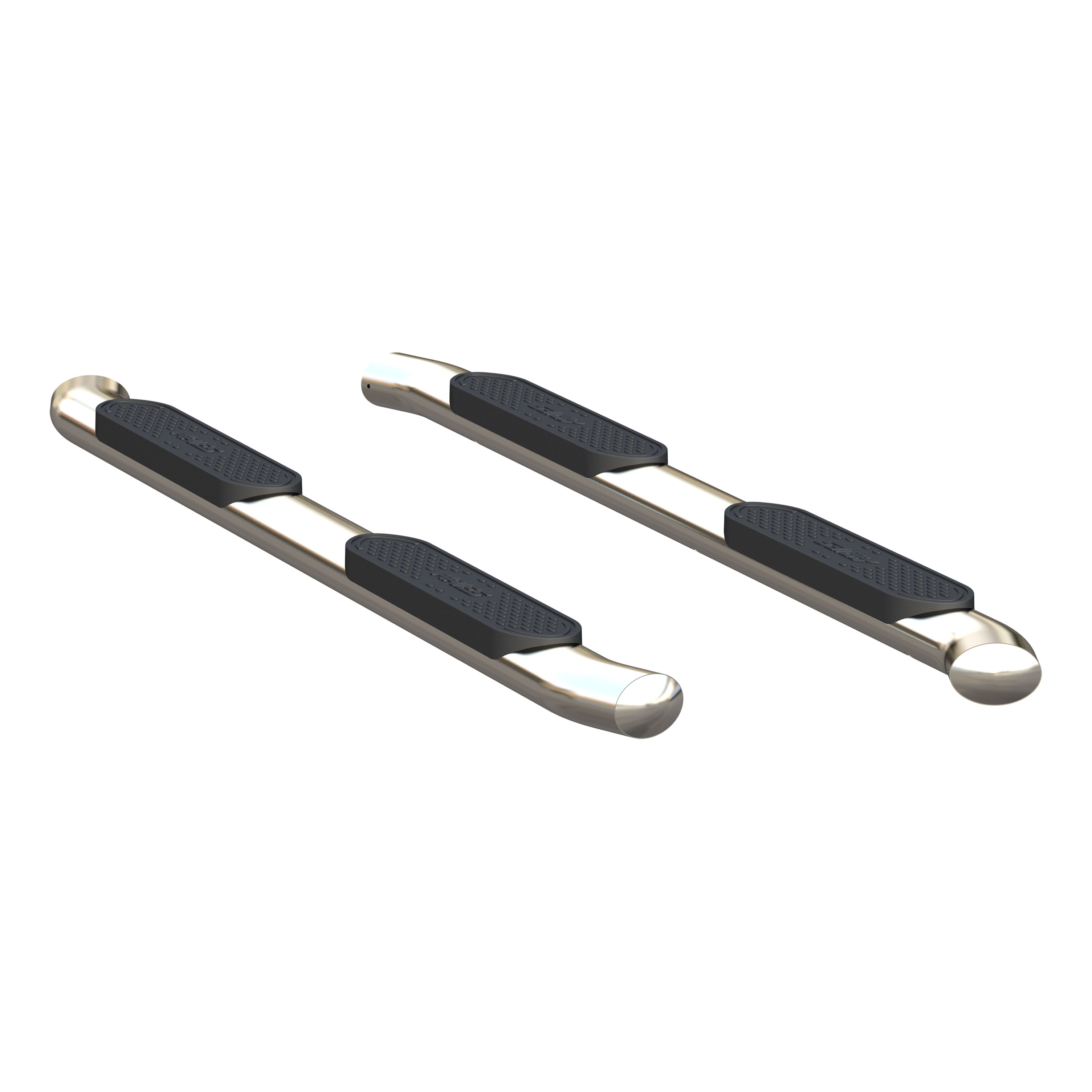 4" Polished Stainless Oval Side Bars, Select Ram 1500 S225044-2
