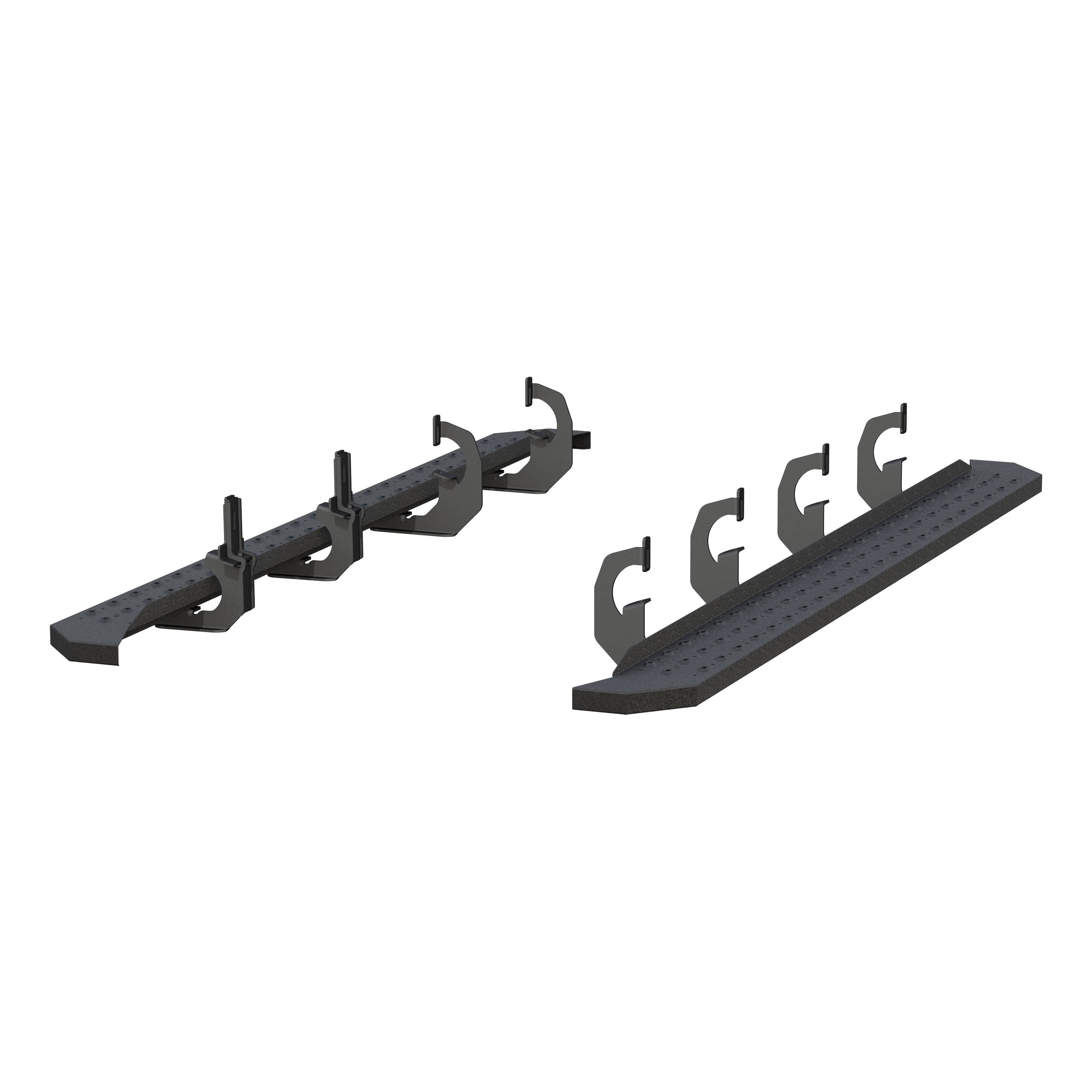 RidgeStep 6-1/2" x 91" Black Steel Running Boards, Select Silverado, Sierra 2055531