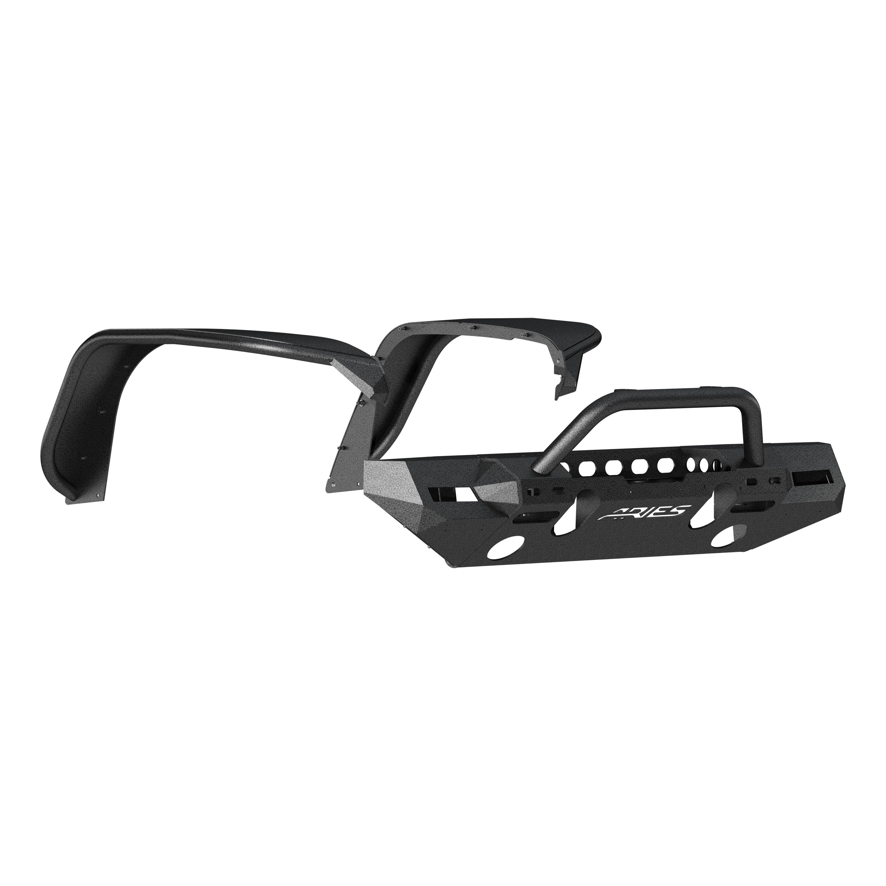 TrailChaser Jeep Wrangler JL Front Bumper with Fender Flares (Option 8) 2082096