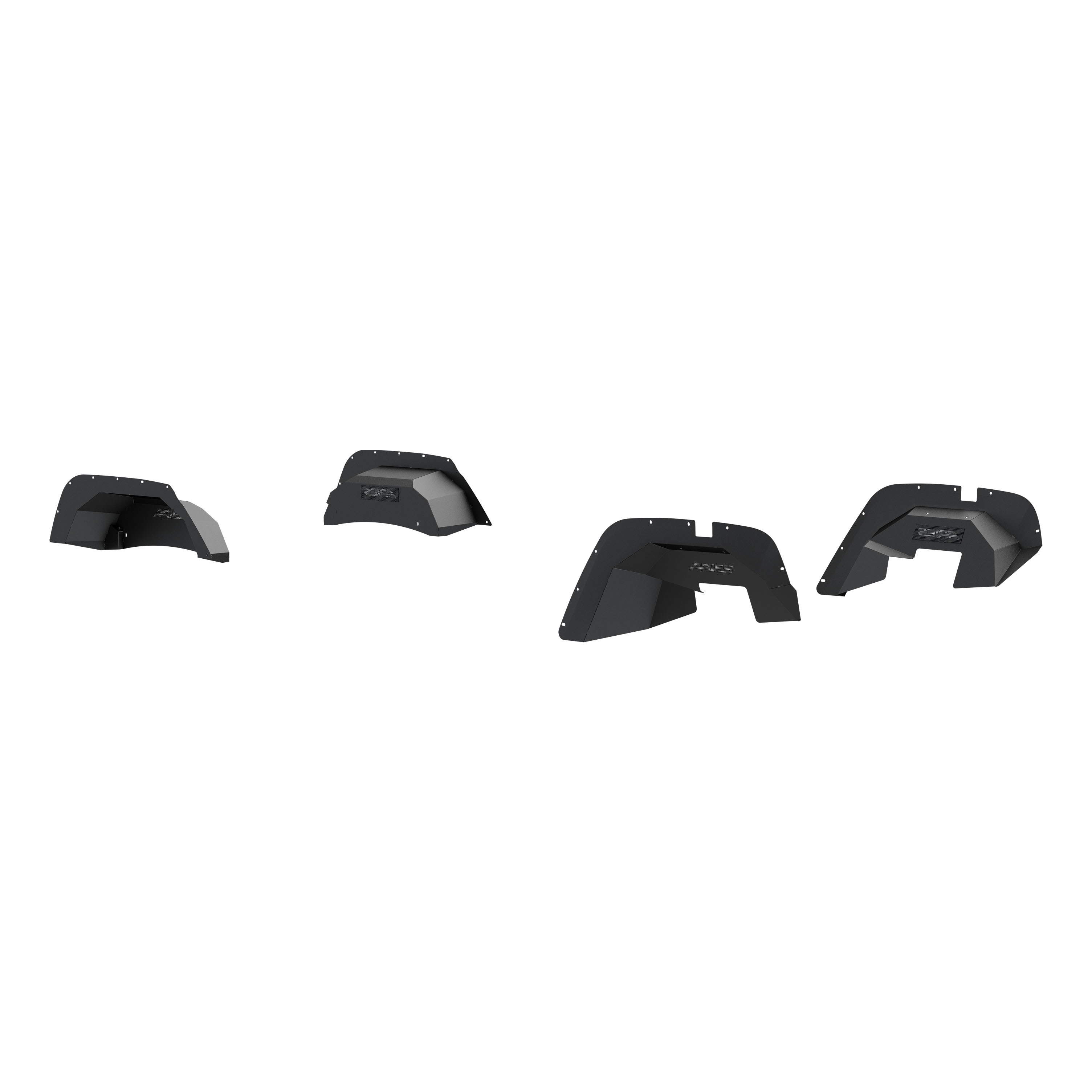 Jeep Wrangler JK Aluminum Front and Rear Inner Fender Liners 2500450
