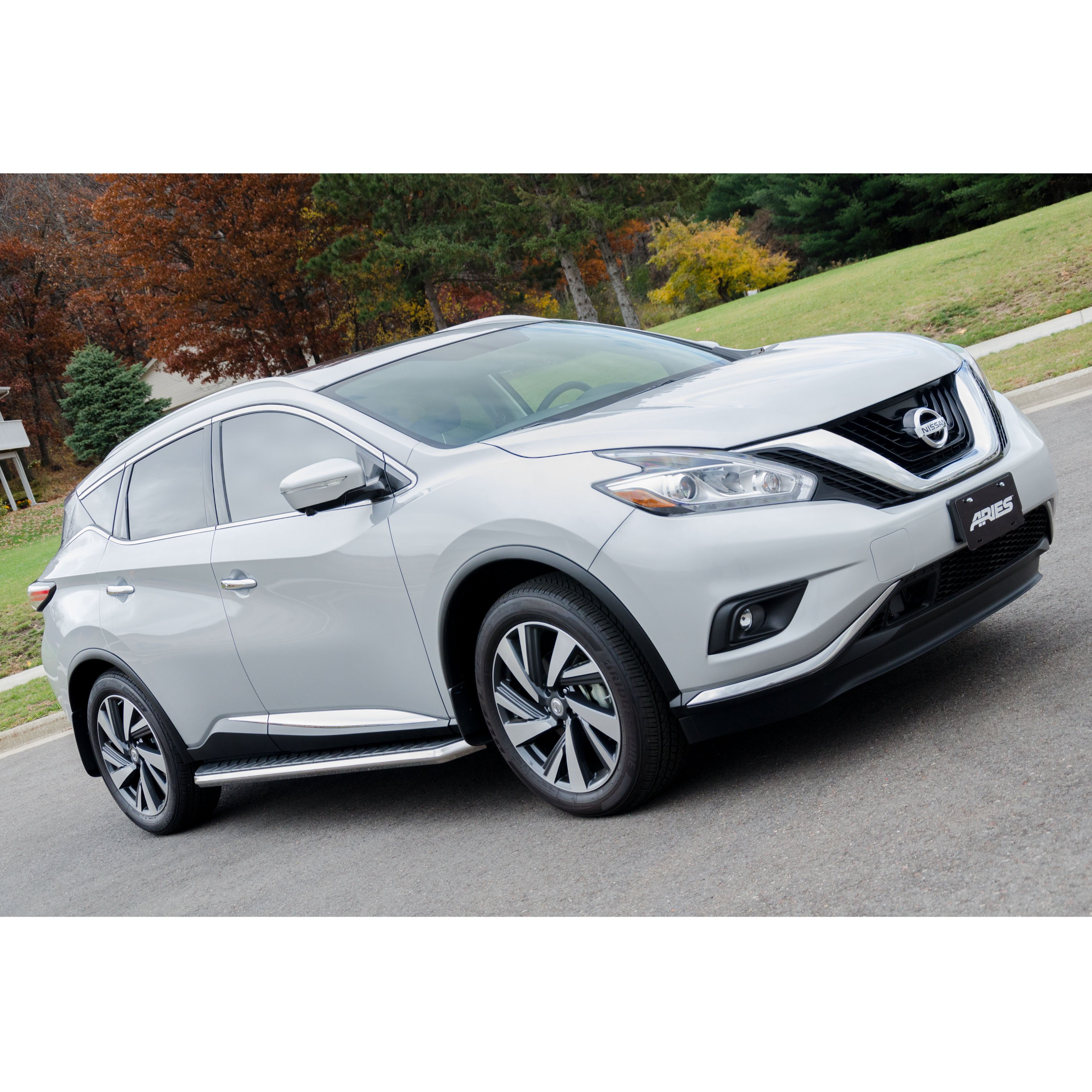 AeroTread 5" x 70" Polished Stainless Running Boards, Select Nissan Murano 2051010