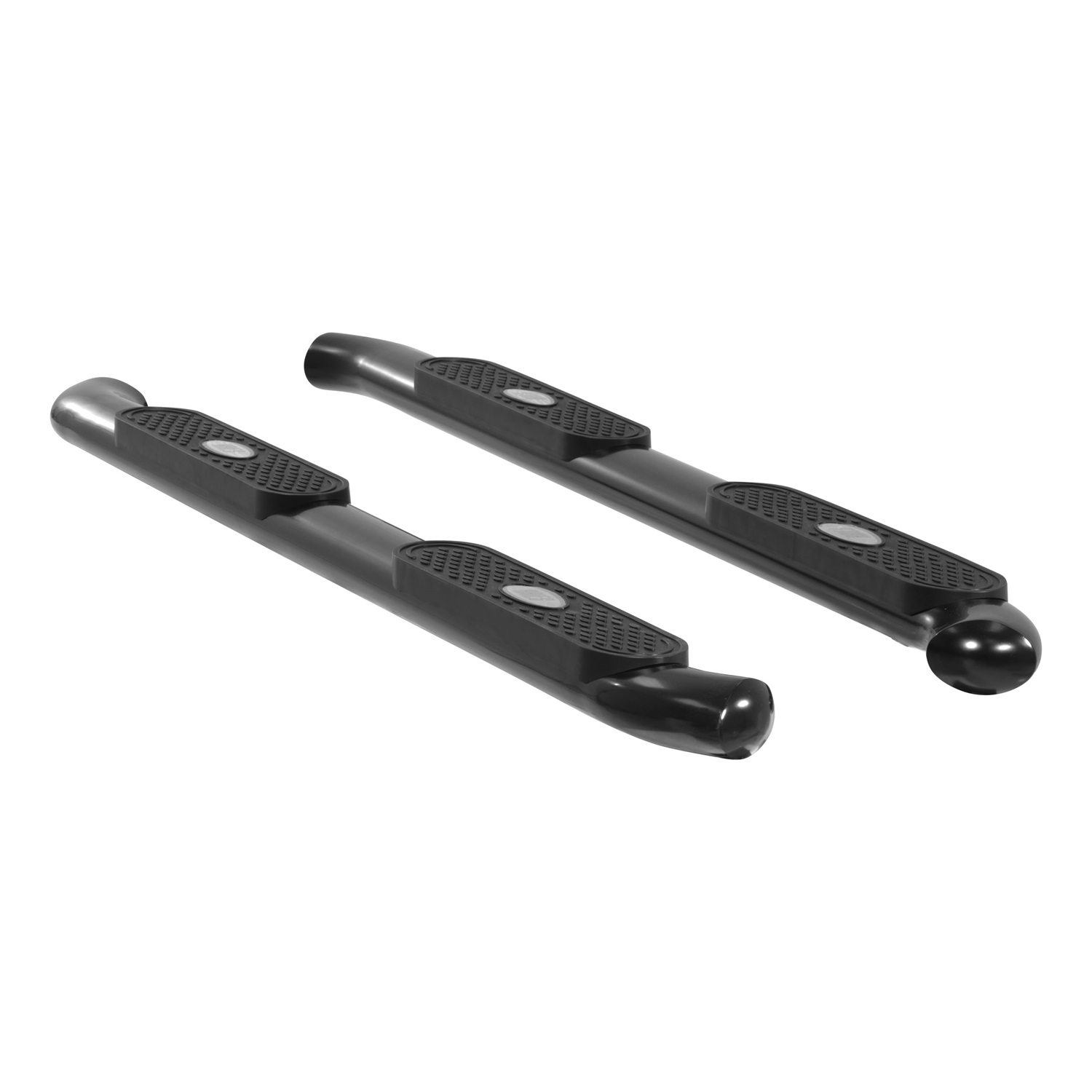 4" Black Steel Oval Side Bars, Select Ford F-250, F-350 Super Duty S223005