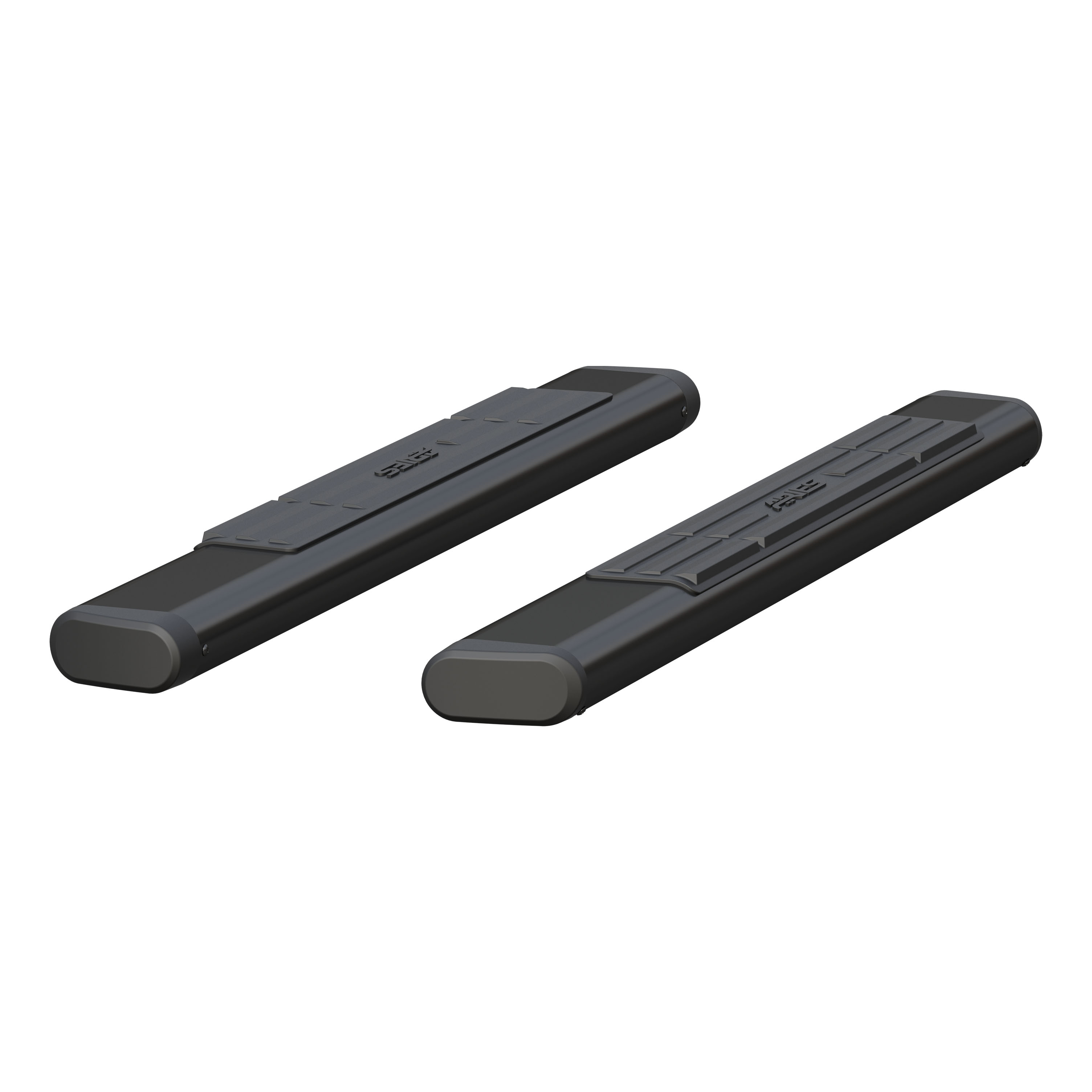 6" x 53" Black Aluminum Oval Side Bars, Select Ford F-150 4445017