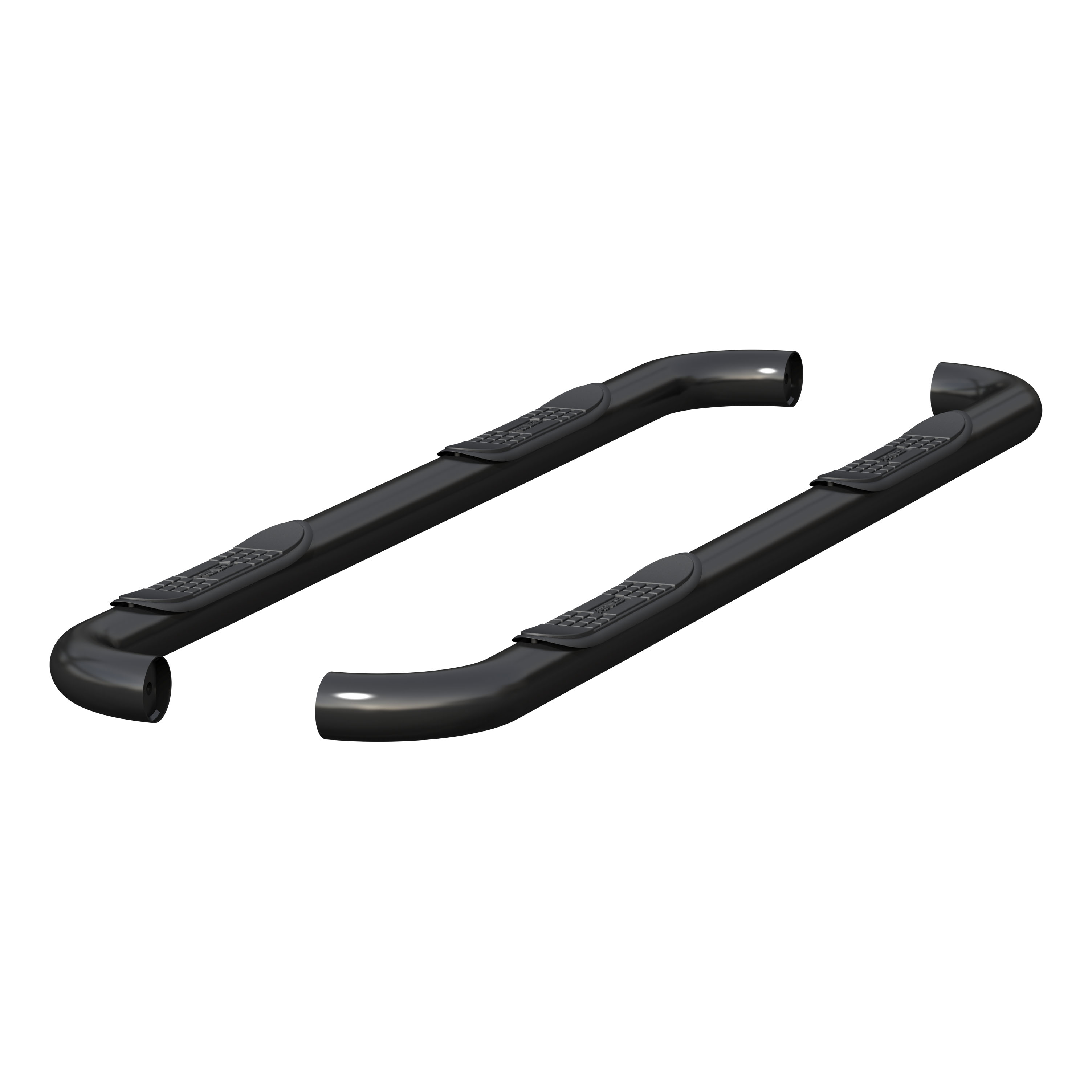 3" Round Black Stainless Side Bars, Select Dodge, Ram 1500, 2500, 3500 215041
