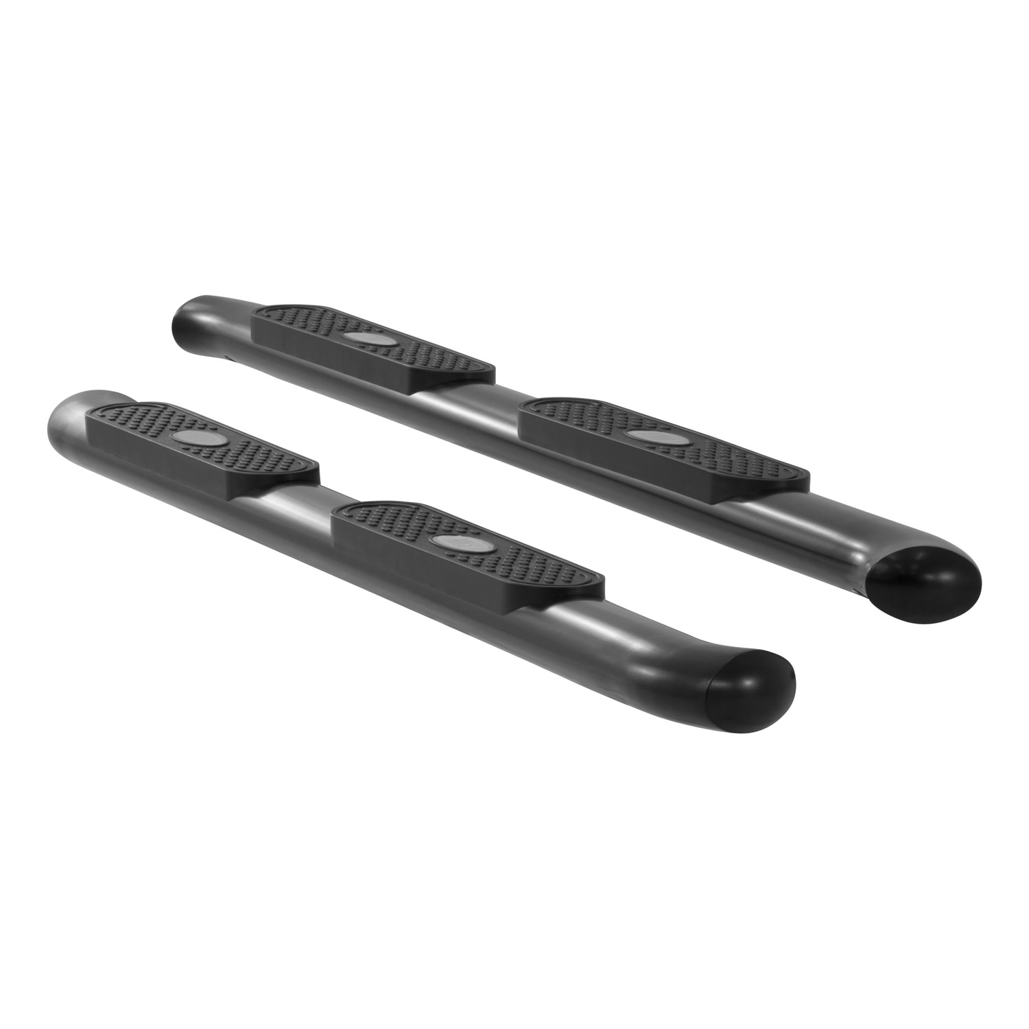 4" Black Steel Oval Side Bars, Select Dodge Ram 1500, 2500, 3500 S225008