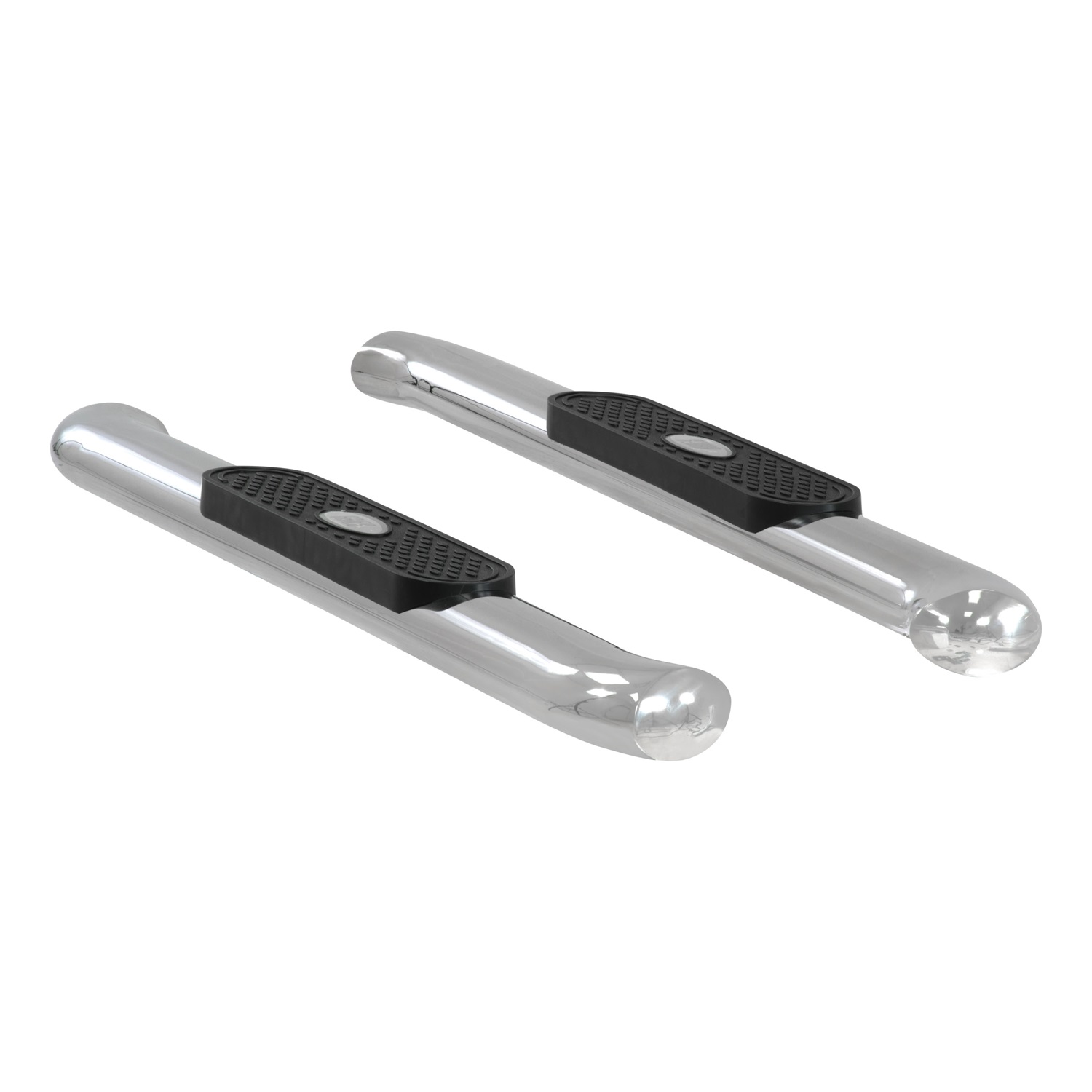 4" Polished Stainless Oval Side Bars, Select Silverado, Sierra 1500, 2500, 3500 S224017-2