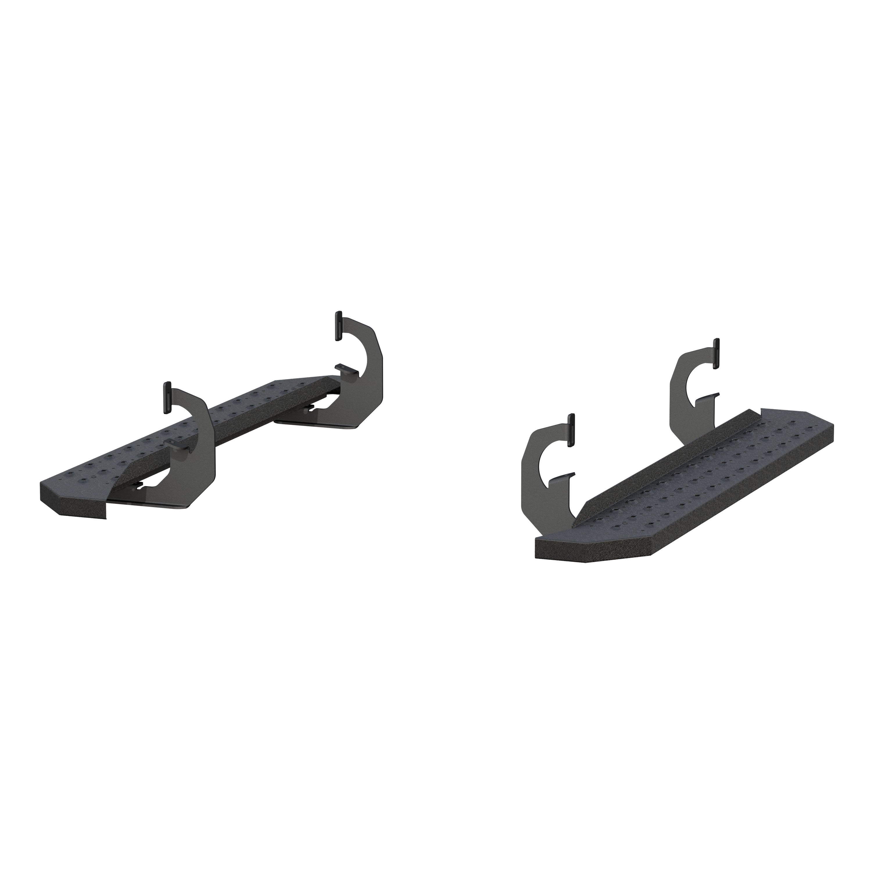 RidgeStep 6-1/2" x 53" Black Steel Running Boards, Select Silverado, Sierra 2055510