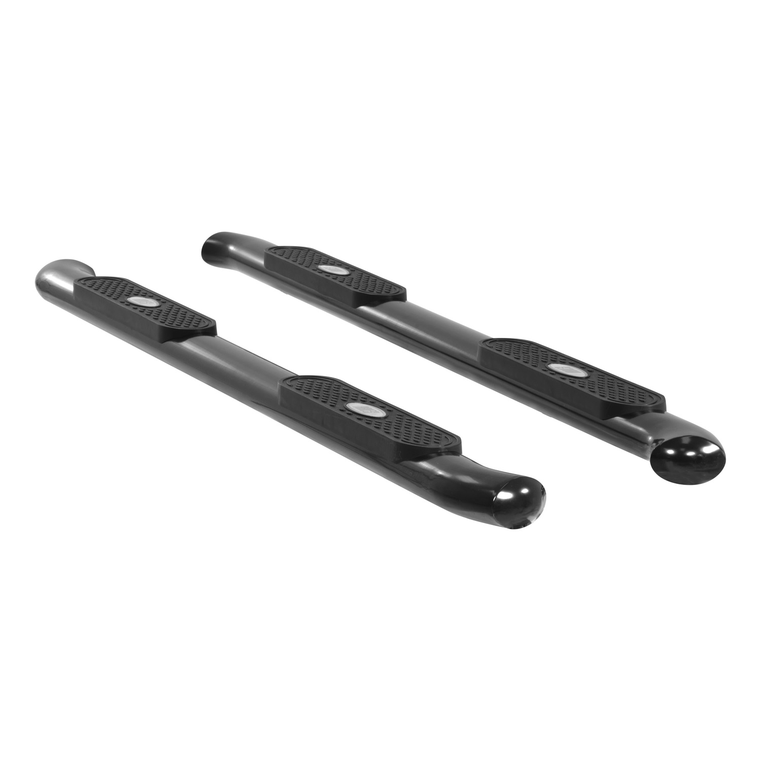 4" Black Steel Oval Side Bars, Select Ford F-150, Lincoln Mark LT S223015