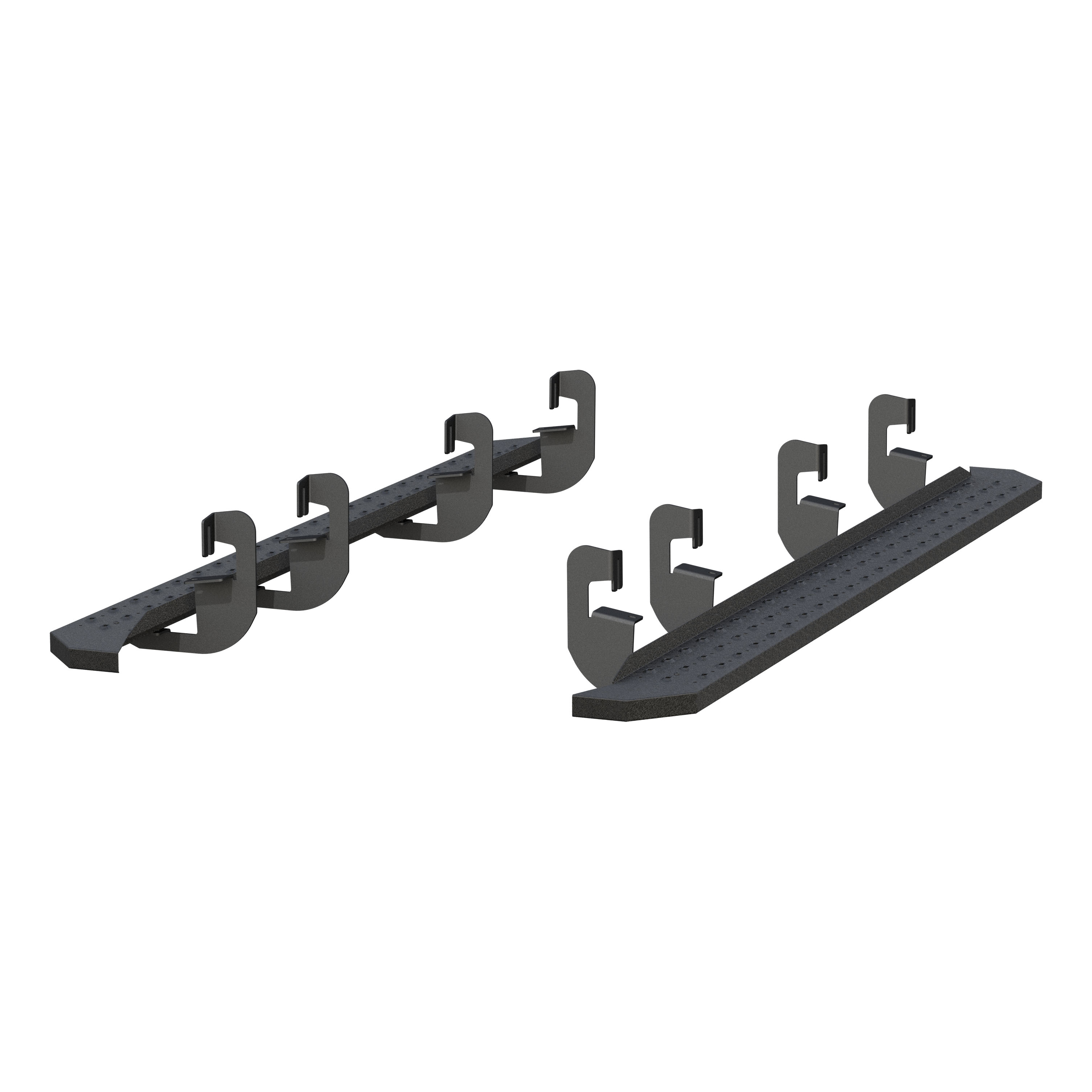 RidgeStep 6-1/2" x 91" Black Steel Running Boards, Select Silverado, Sierra Crew 2055541