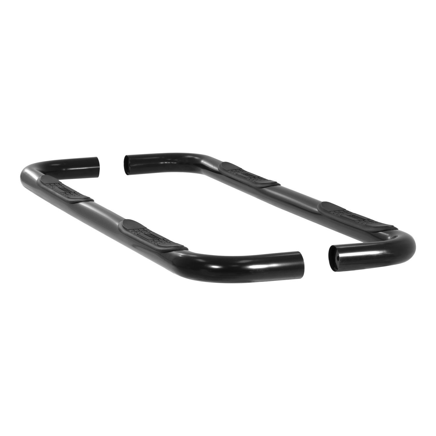 3" Round Black Steel Side Bars, Select Dodge Ram 1500, 2500, 3500 205008
