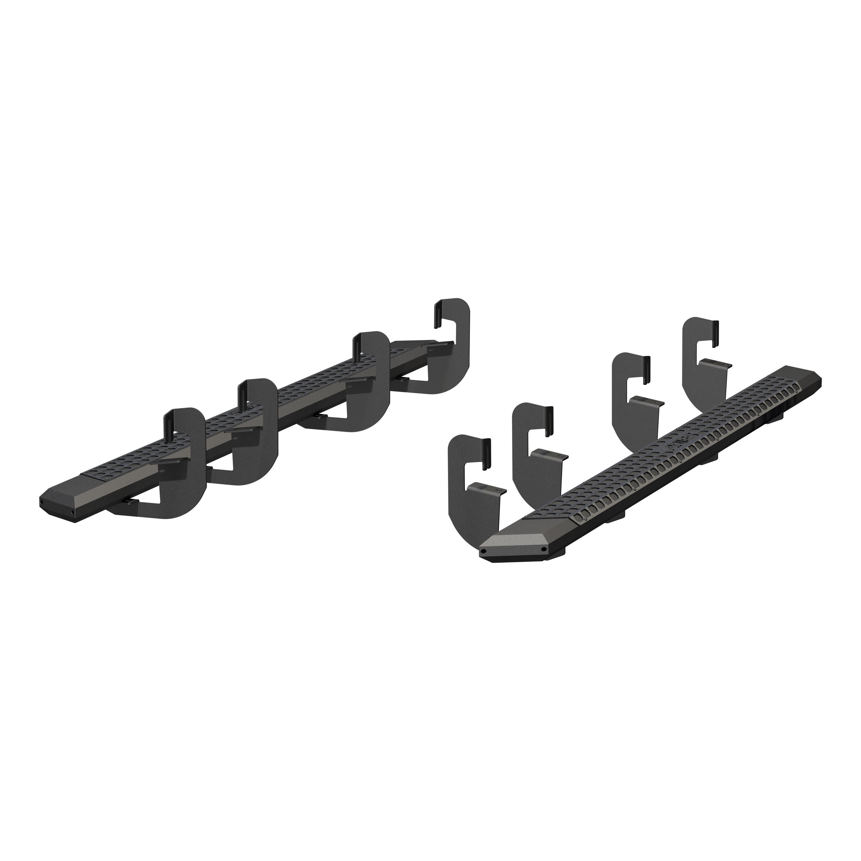 AdvantEDGE 5-1/2" x 91" Black Aluminum Side Bars, Select Silverado, Sierra Crew 2556015
