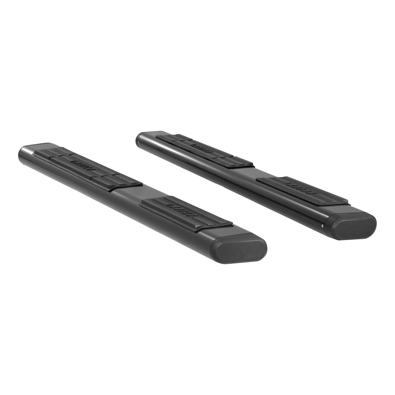6" x 75" Black Aluminum Oval Side Bars (No Brackets) B2875