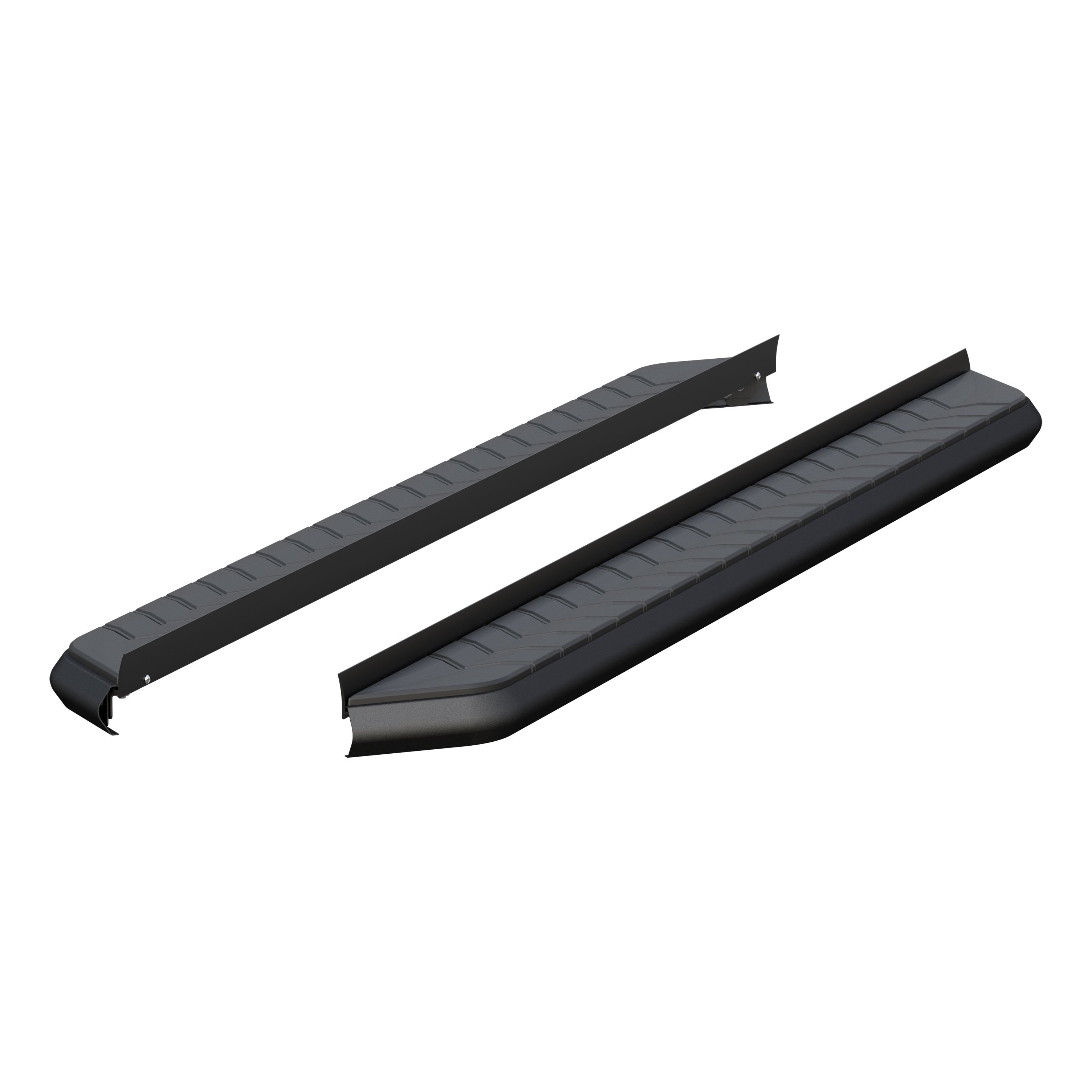 AeroTread 5" x 73" Black Stainless Running Boards (No Brackets) 2051973