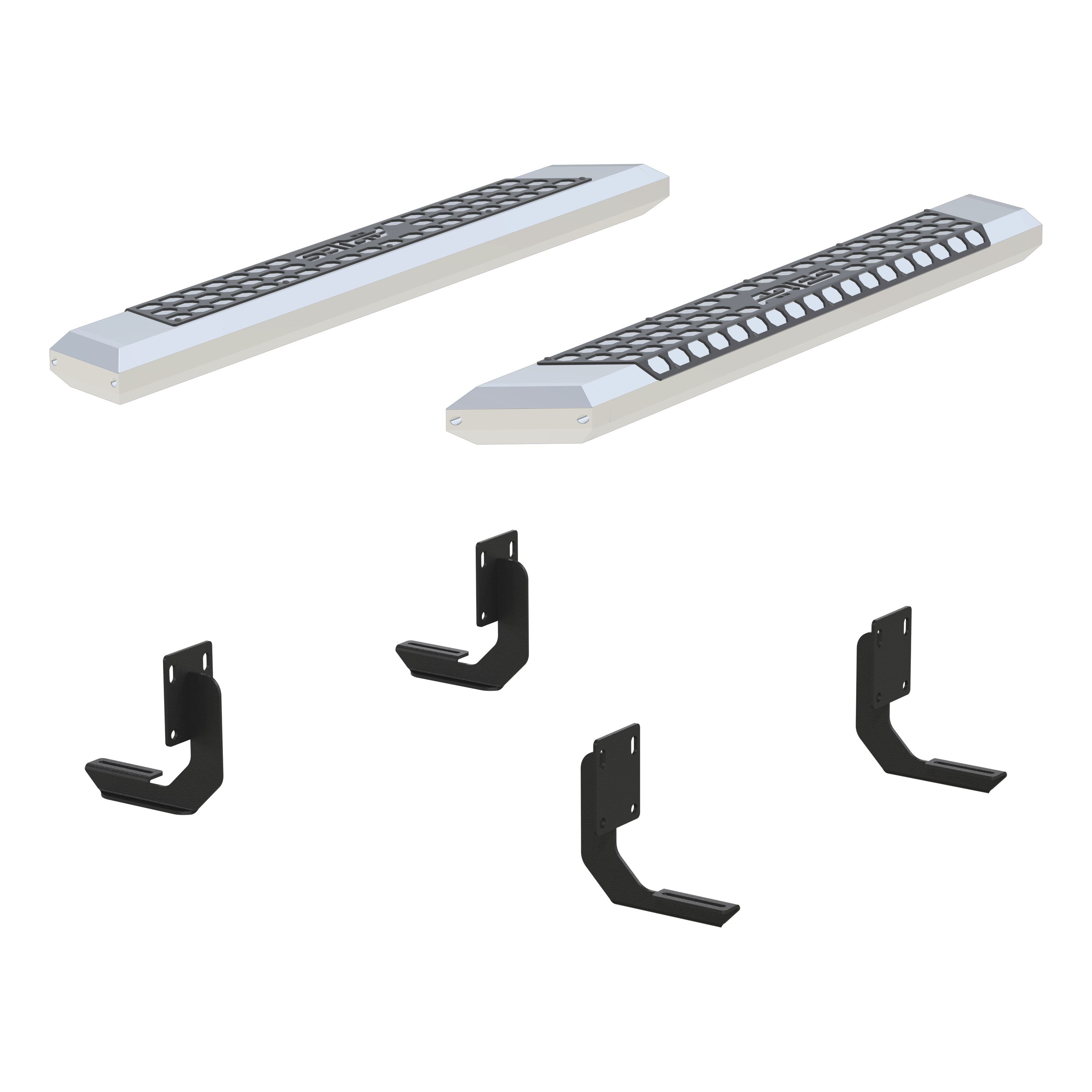 AdvantEDGE 5-1/2" x 53" Chrome Aluminum Side Bars, Select Ford F-250, F-350 2555013