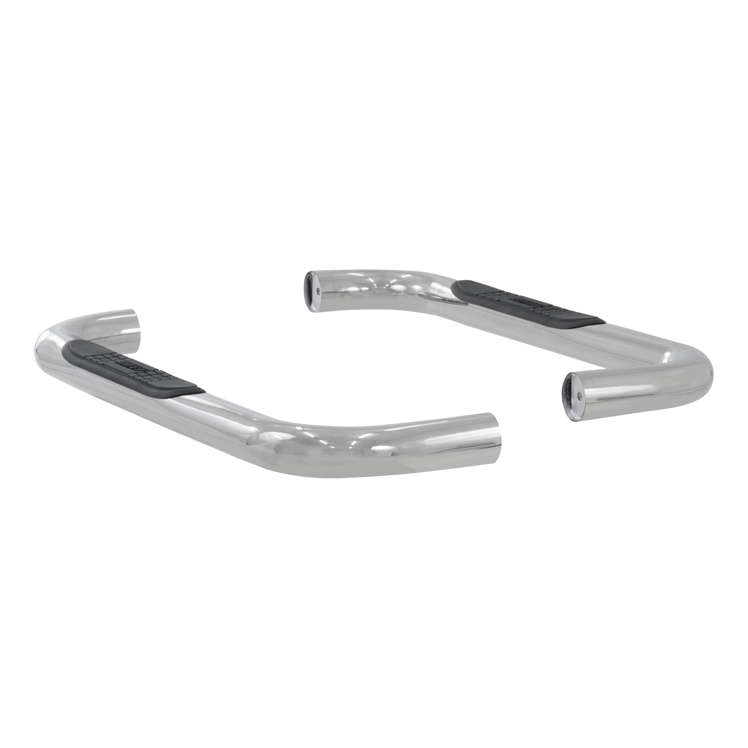 3" Round Polished Stainless Side Bars, Select Jeep Wrangler YJ, TJ 35600-2