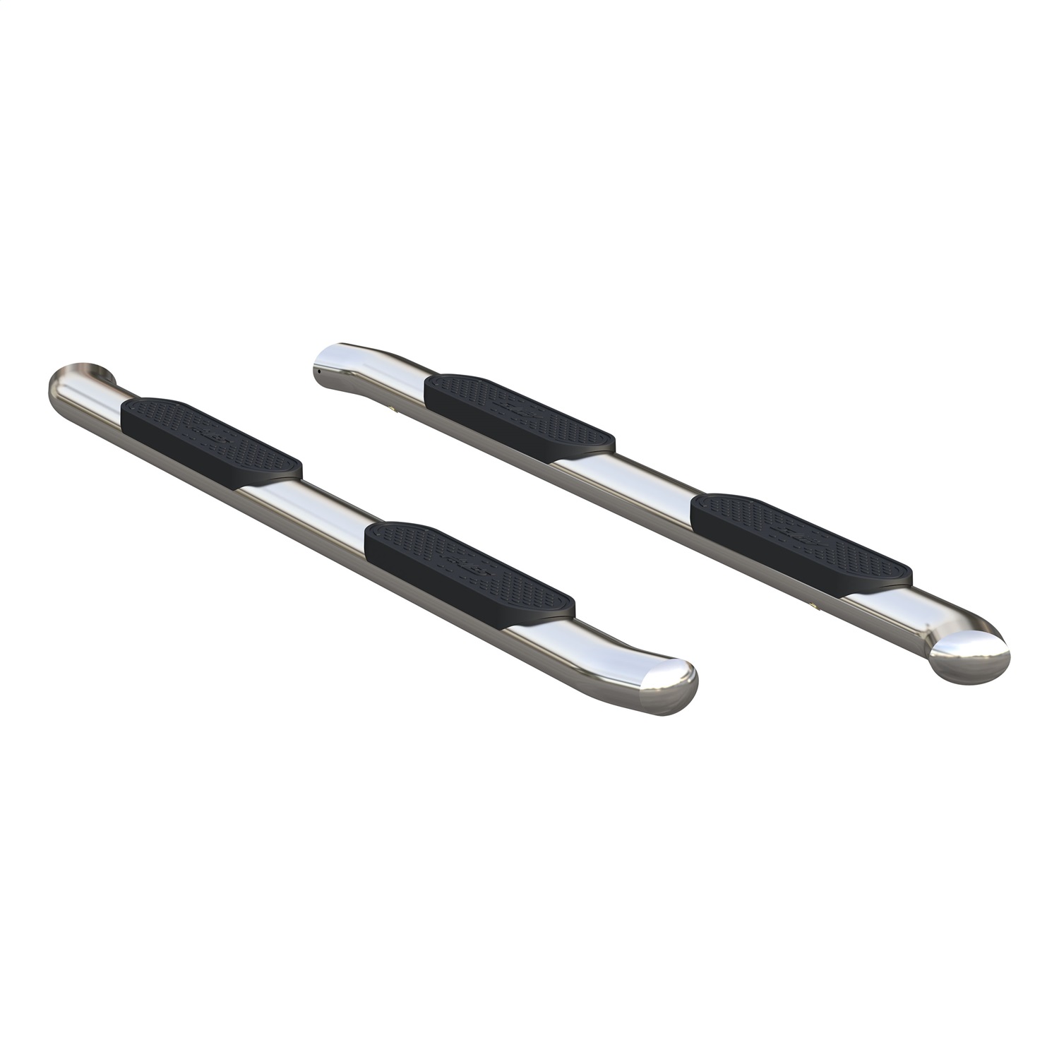 4" Polished Stainless Oval Side Bars, Select Ford Excursion, F-250, F-350 S223006-2