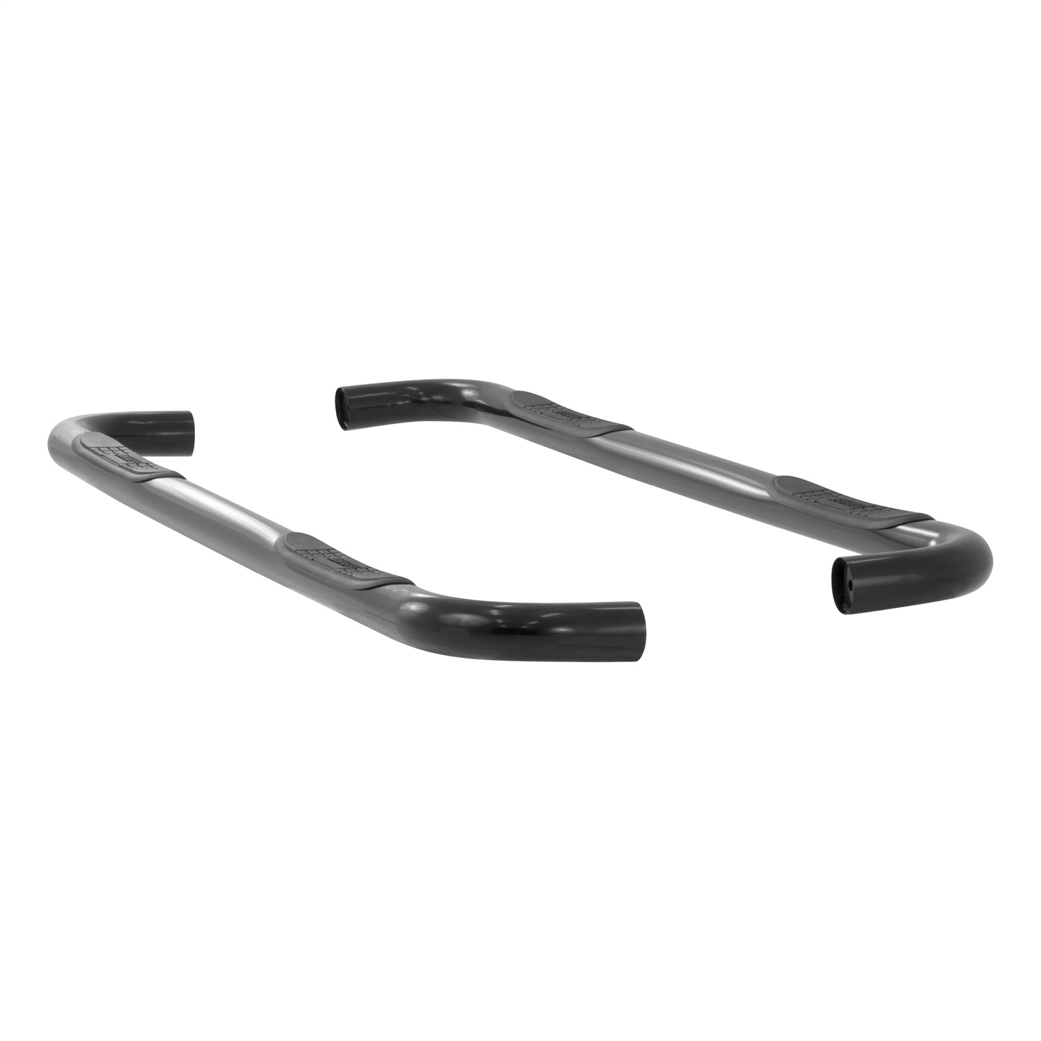 3" Round Black Stainless Side Bars, Select Silverado, Sierra 1500, 2500, 3500 HD 214013