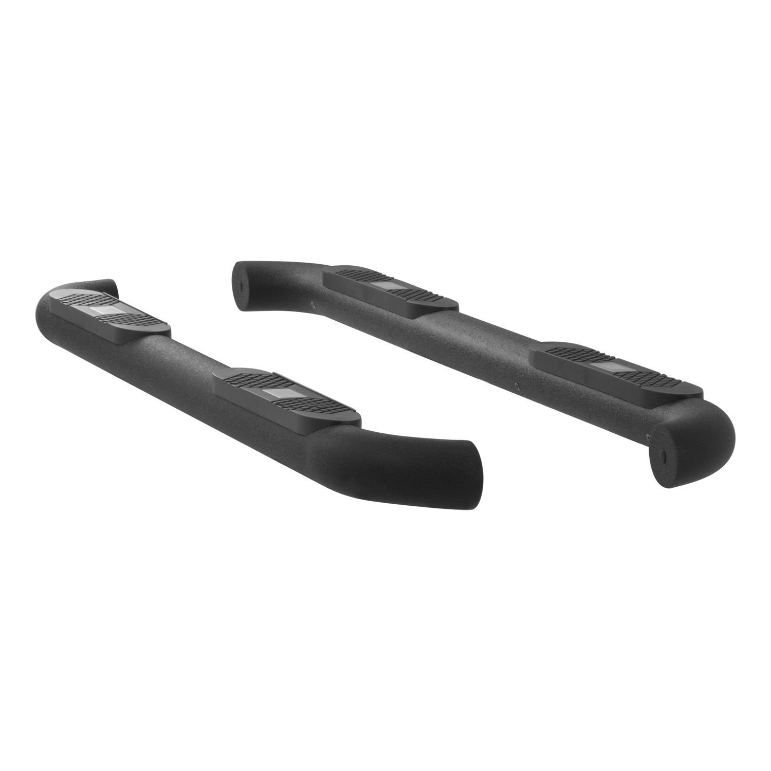 Big Step 4" Black Aluminum Round Side Bars, Select Nissan Titan, XD AL239006