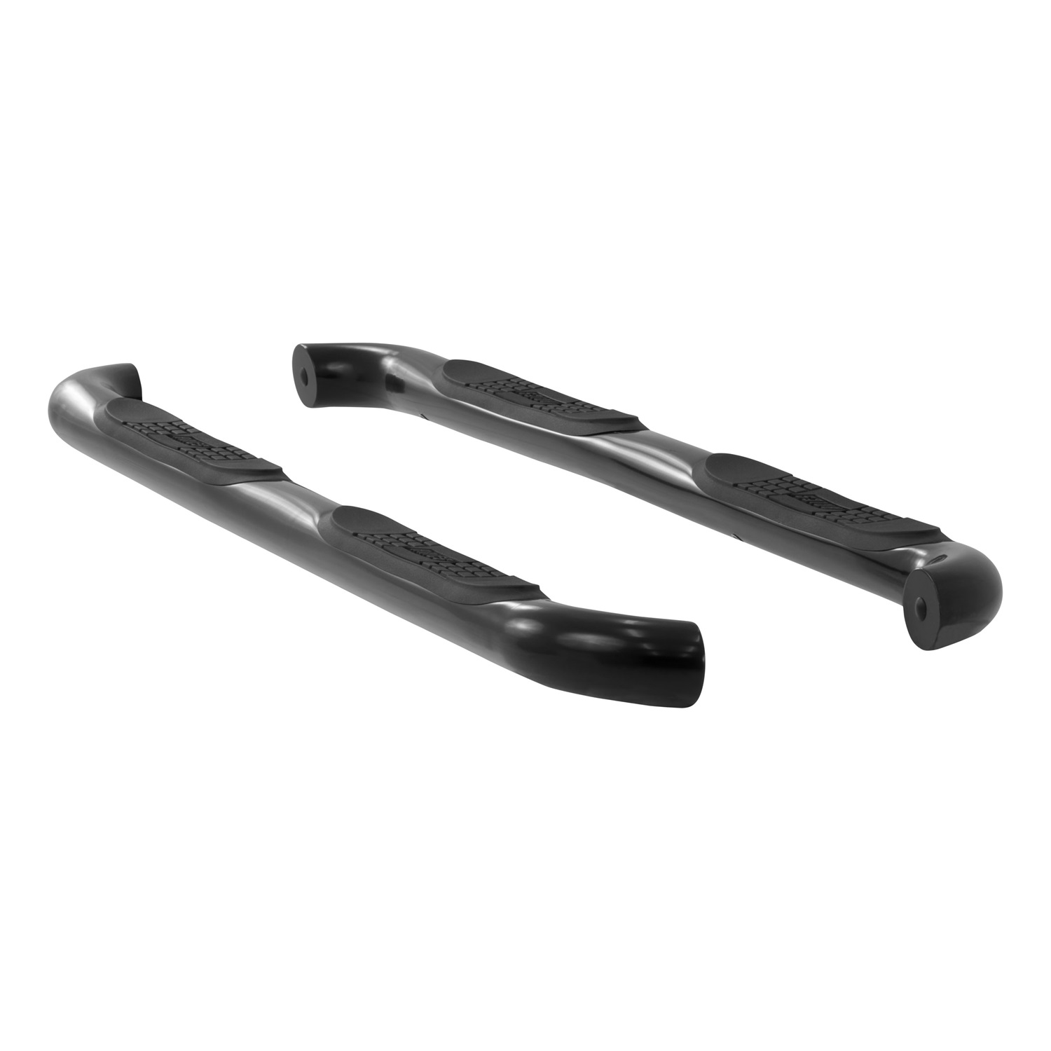 3 Round Black Steel Side Bars, Select Mitsubishi Outlander, RVR 208005
