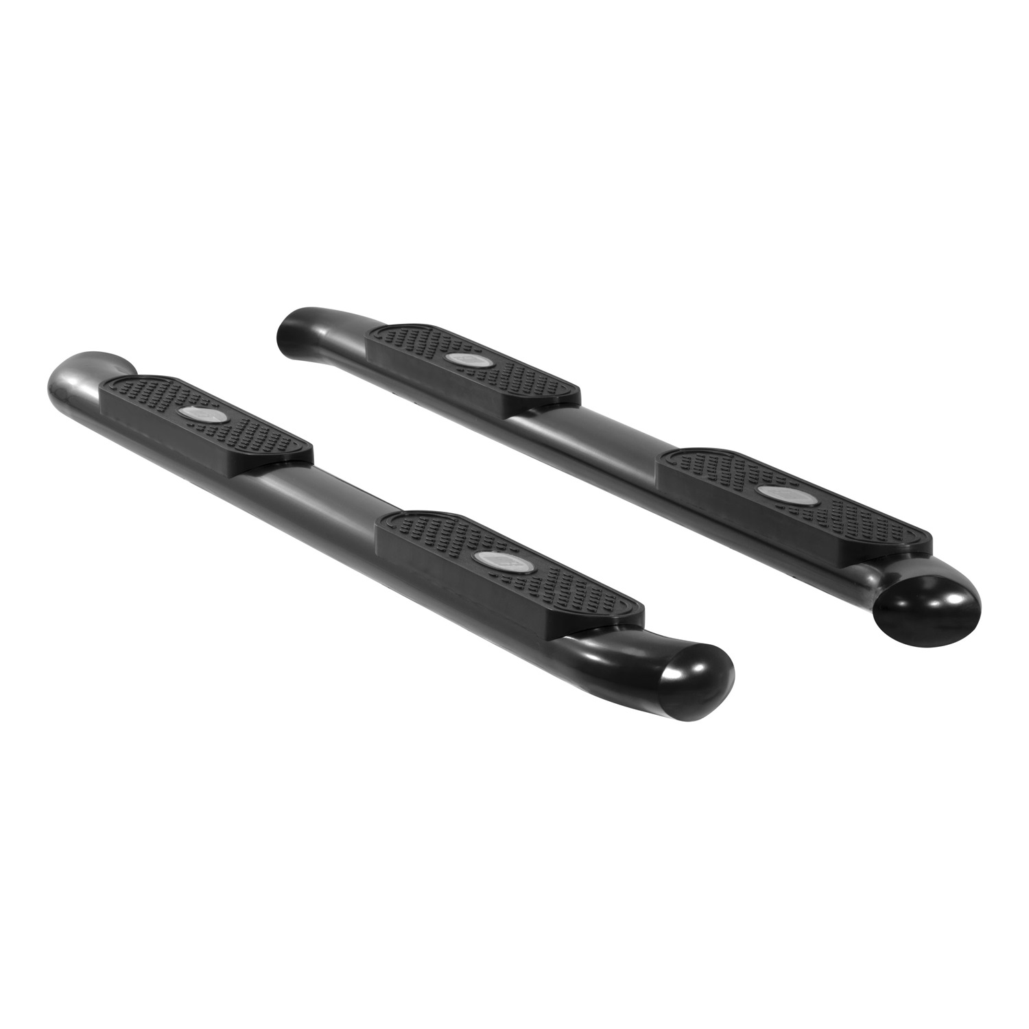 4" Black Steel Oval Side Bars, Select Ford F-150 S223016