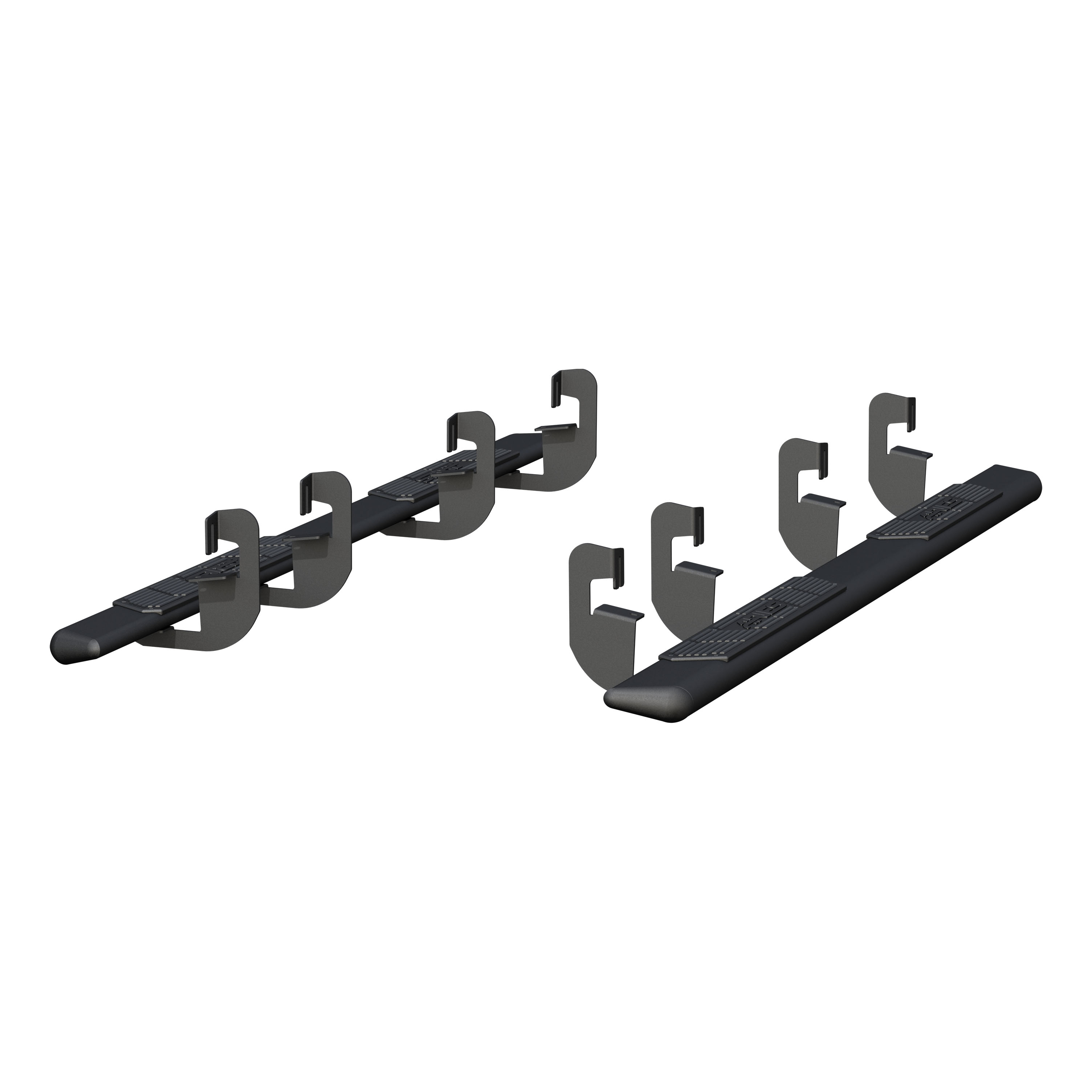 AscentStep 5-1/2" x 91" Black Steel Running Boards, Select Silverado, Sierra 2558011