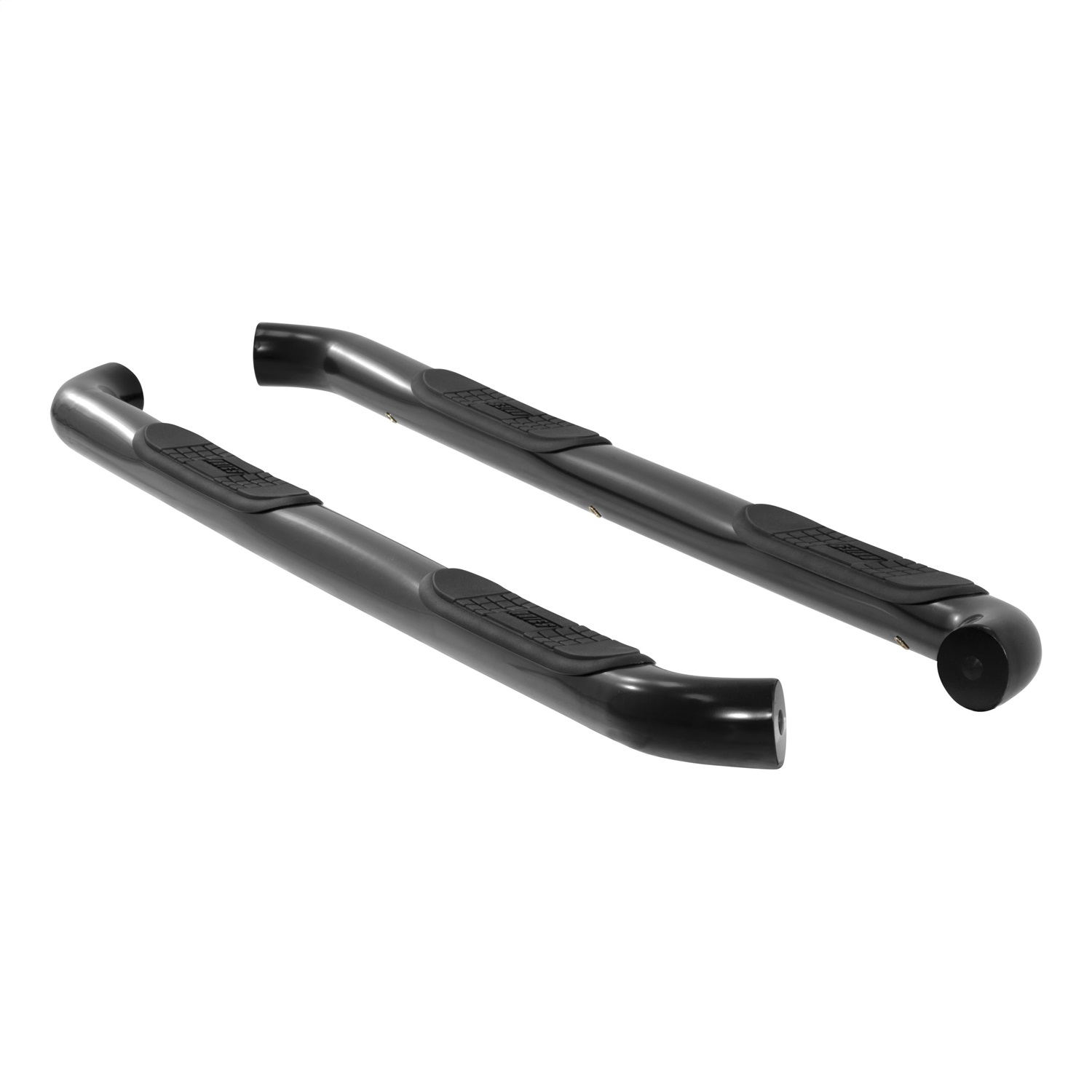 3" Round Black Stainless Side Bars, Select Silverado, Sierra 1500, 2500, 3500 HD 214046