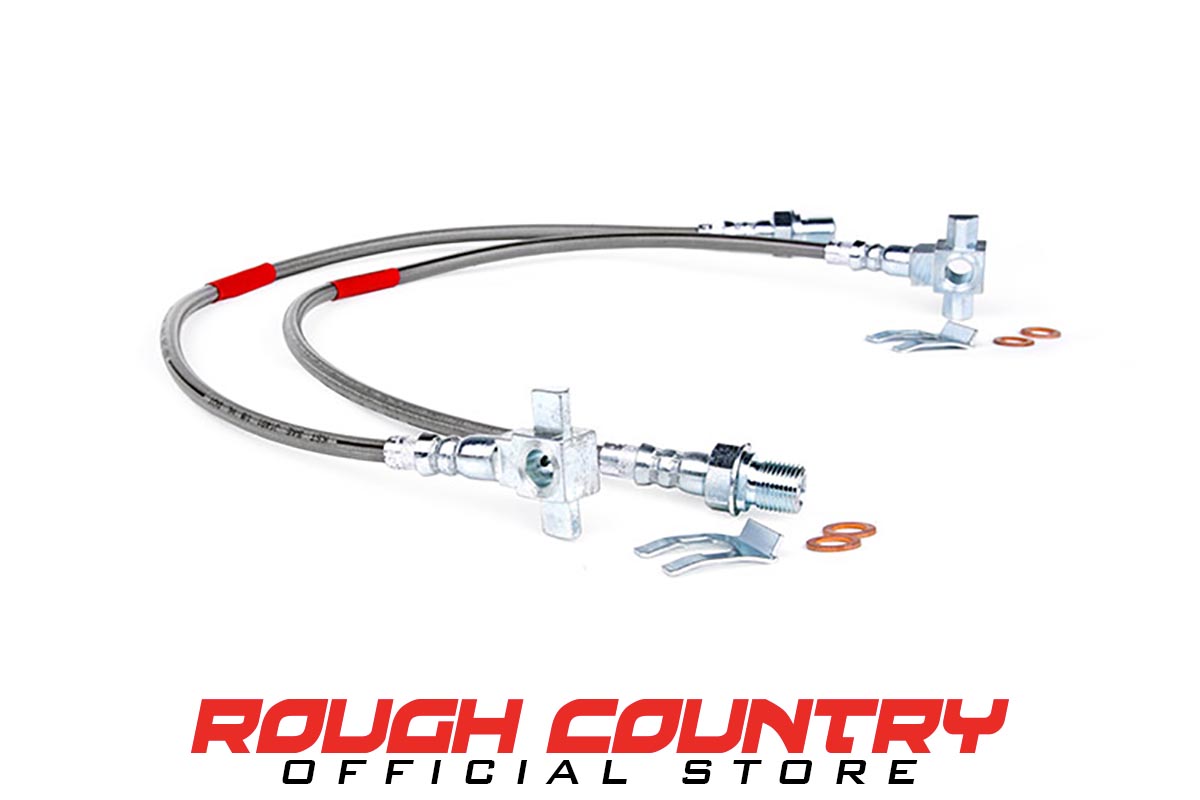 Front Extended Stainless Steel Brake Lines for 4-6-inch Lifts 89340S
