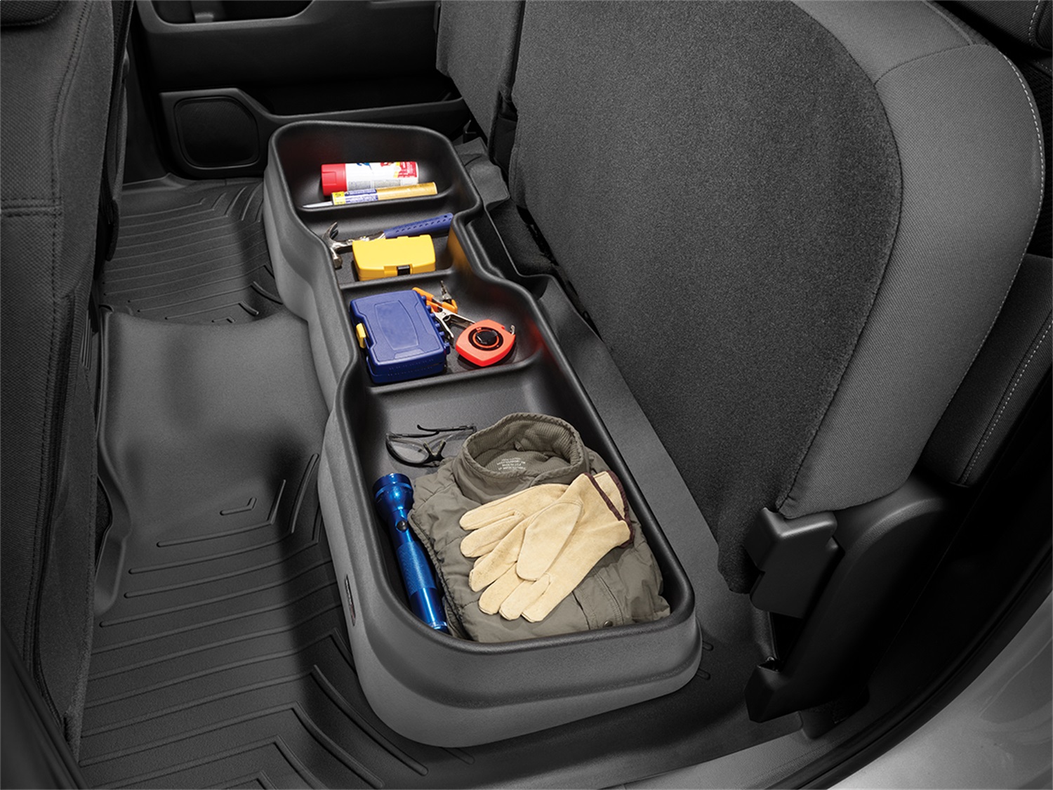 Black Underseat Storage System 4S021