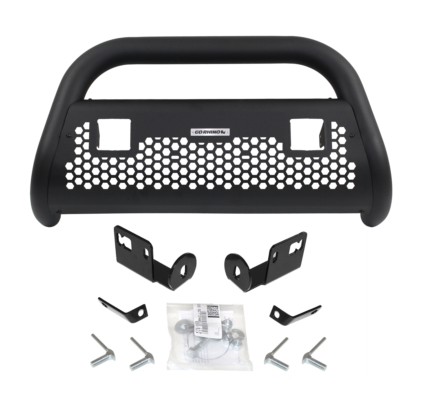 RC2 LR - 2 lights - Complete kit: Front guard + Brackets 55672T