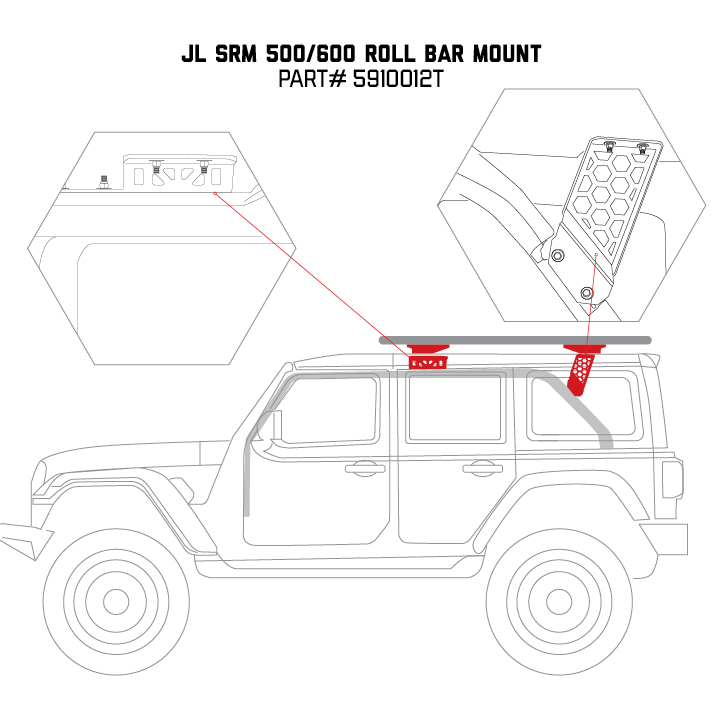 Roll Bar Mount Kit 5910012T