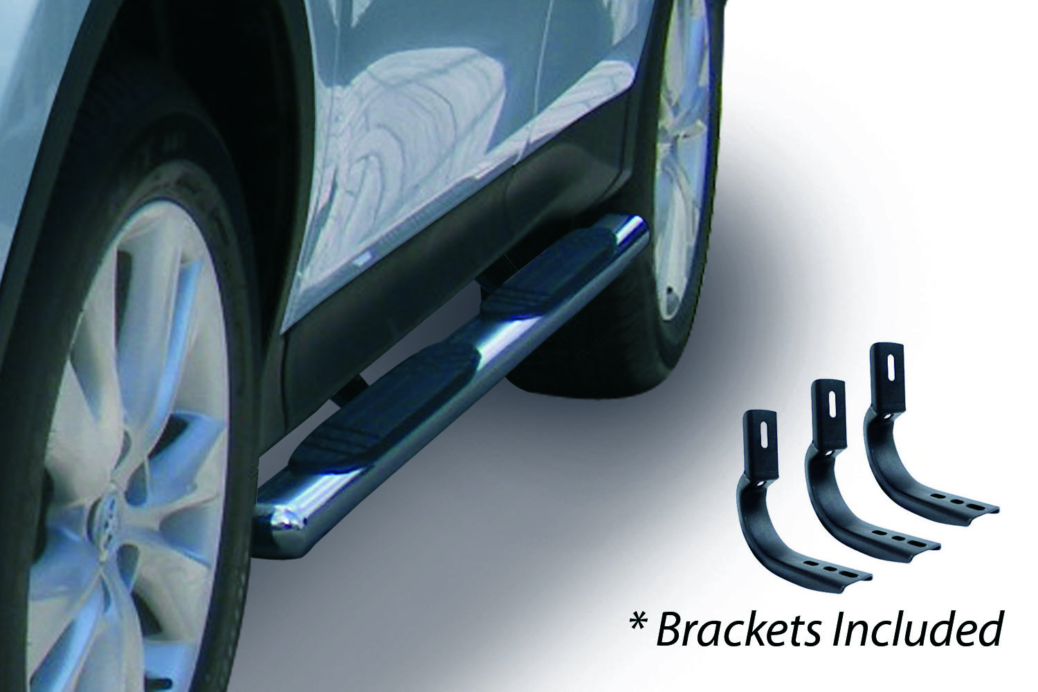 4" OE Xtreme - Complete kit: Sidesteps + Brackets 684434071PS