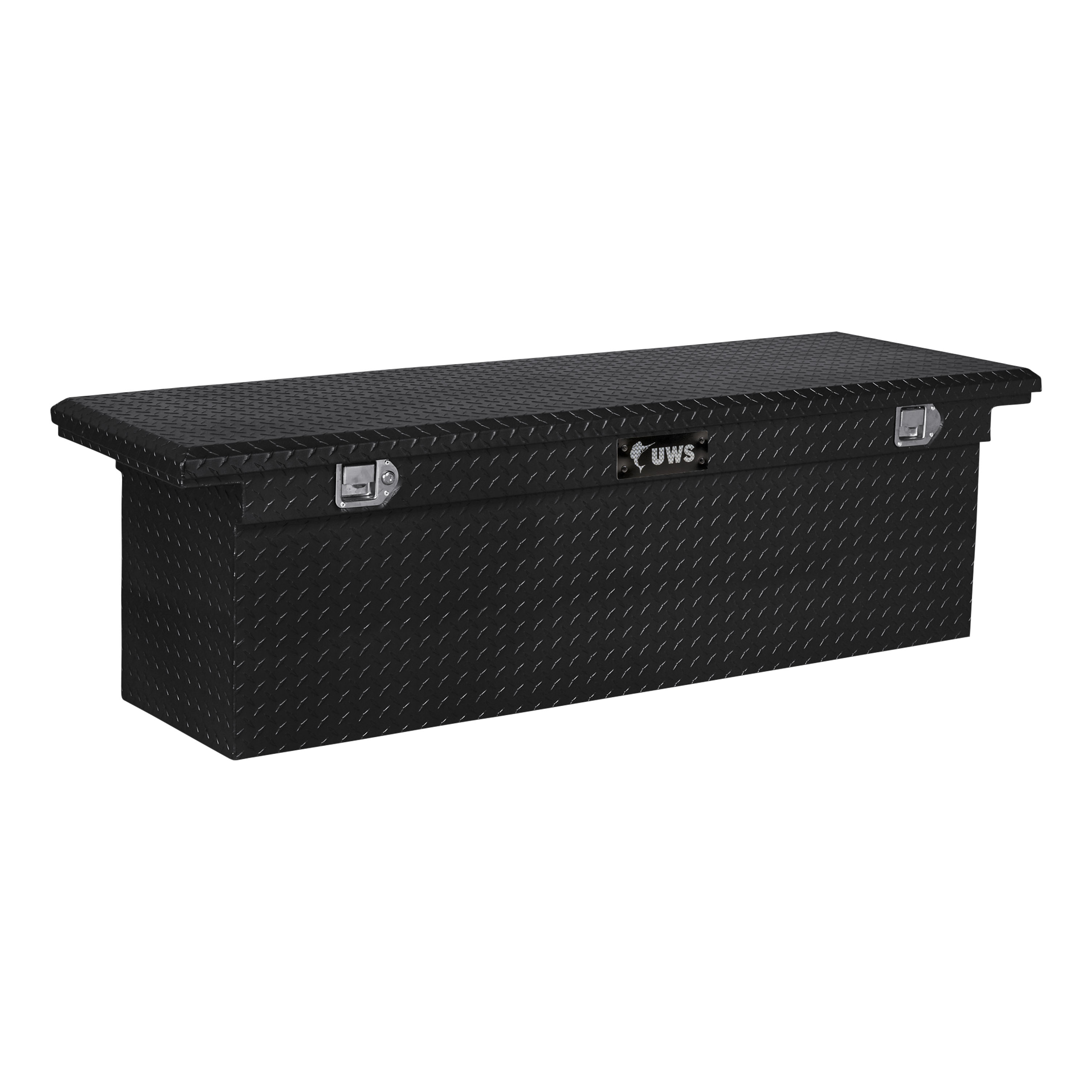 Gloss Black Aluminum 69" Deep Truck Tool Box, Low Profile (Heavy Packaging) - EC10802