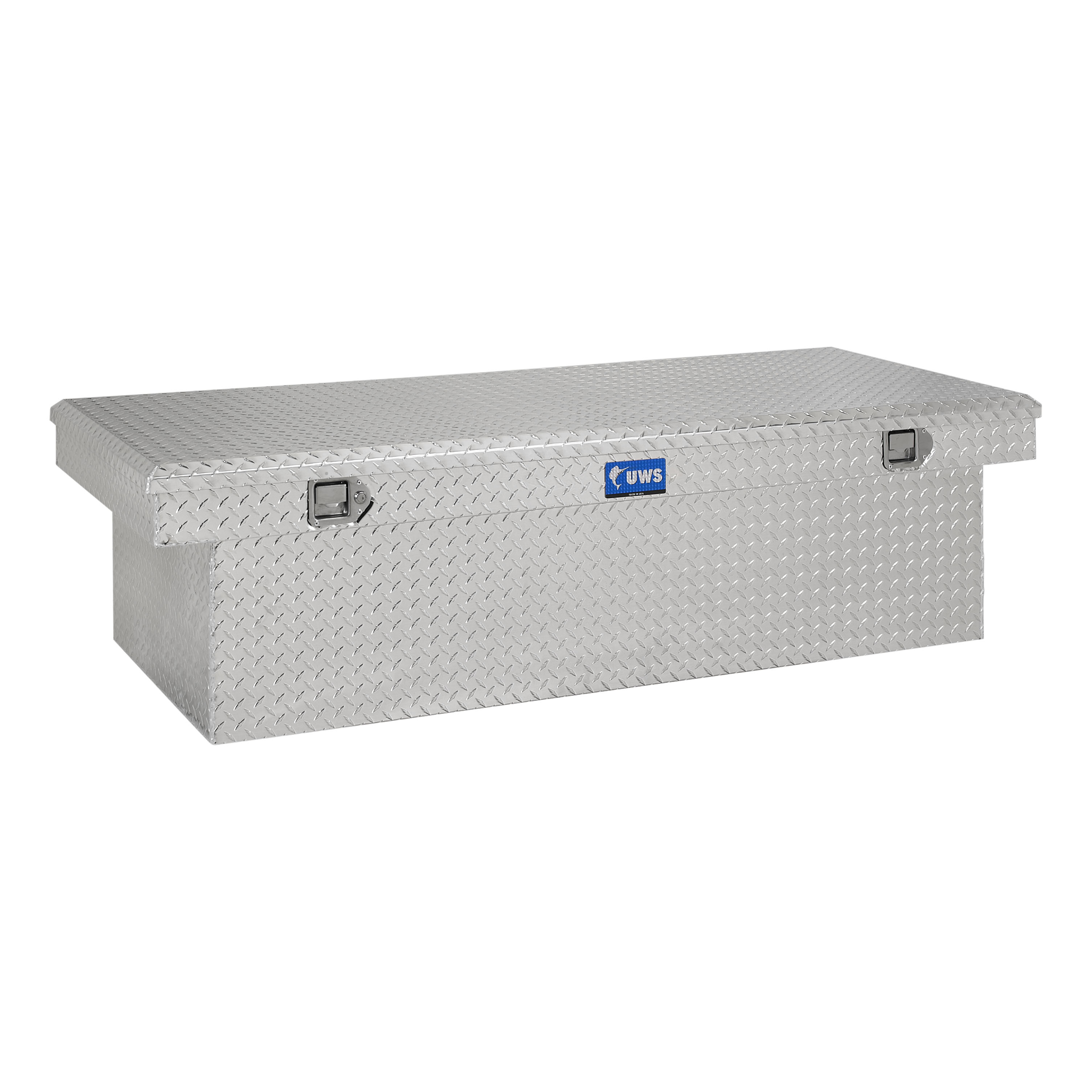 Bright Aluminum 69" Deep Extra-Wide Crossover Truck Tool Box - TBSD-69-LBTA